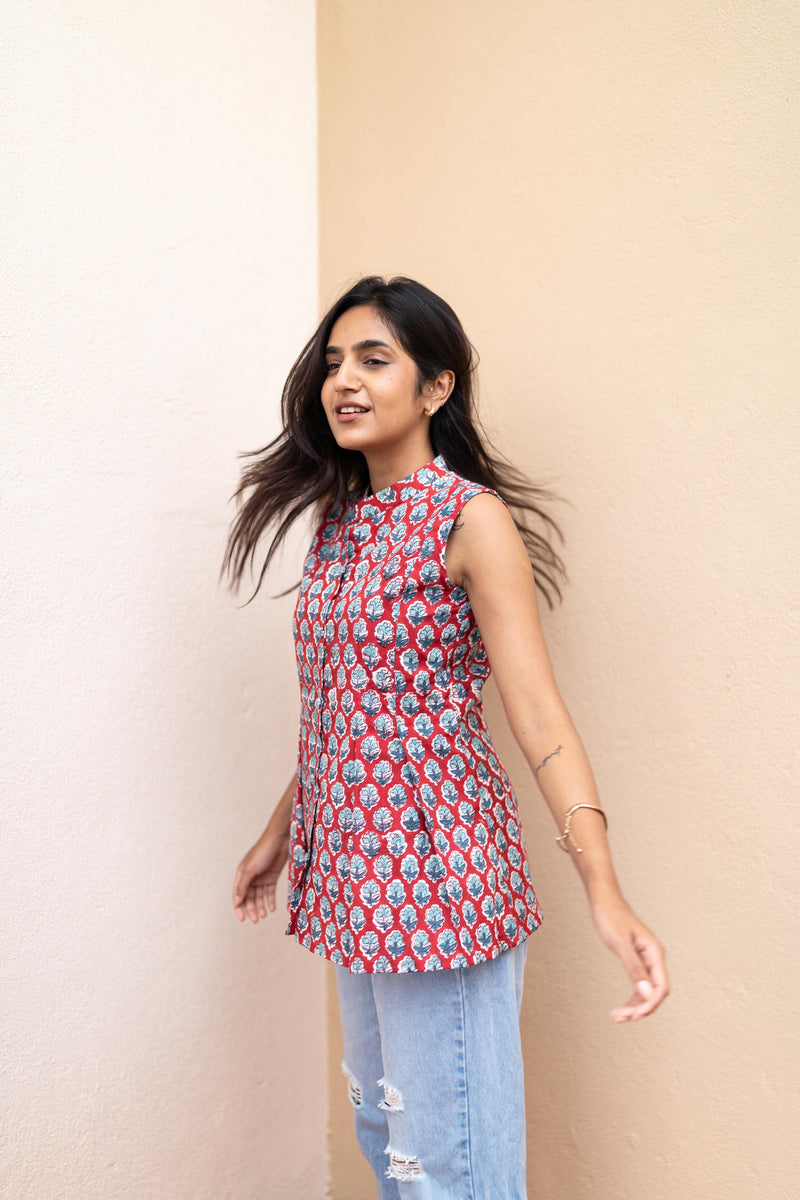 Pomé Red short top