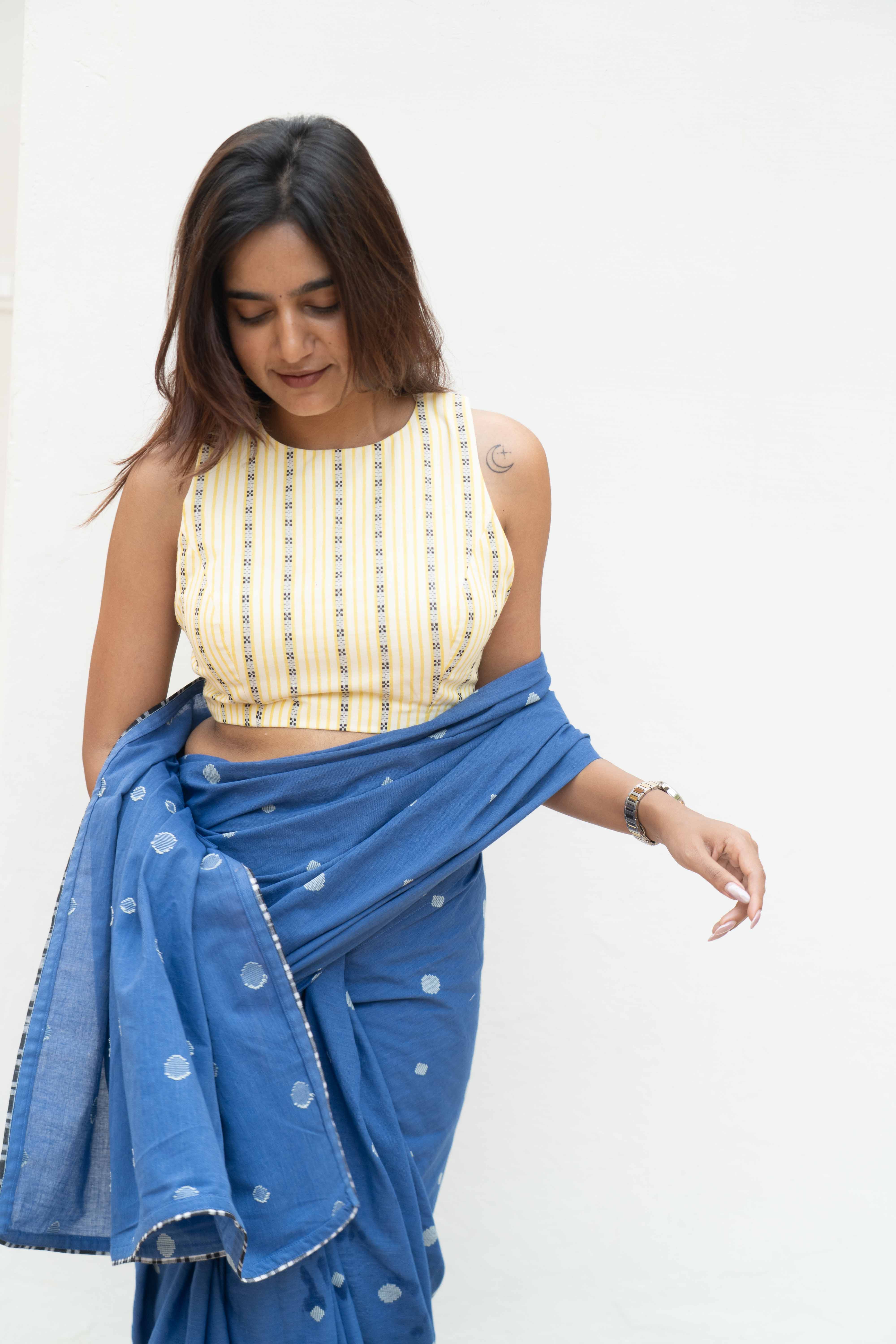 Neel tuli saree