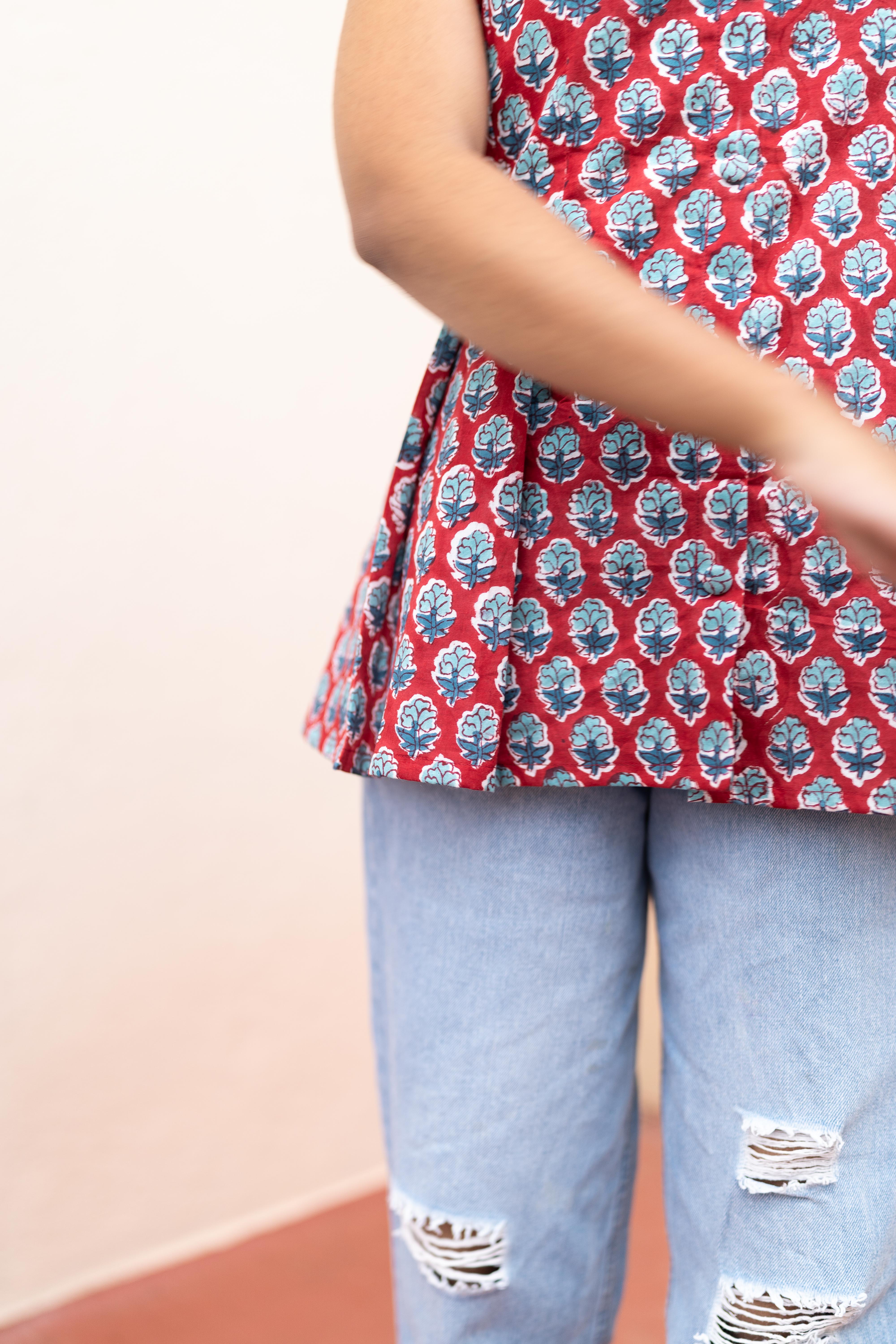 Pomé Red short top
