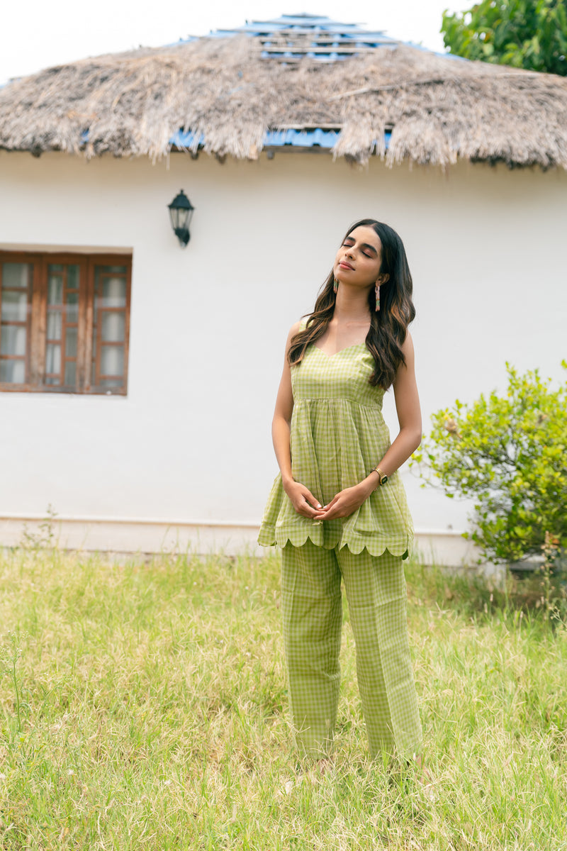 Lime Check co-ord