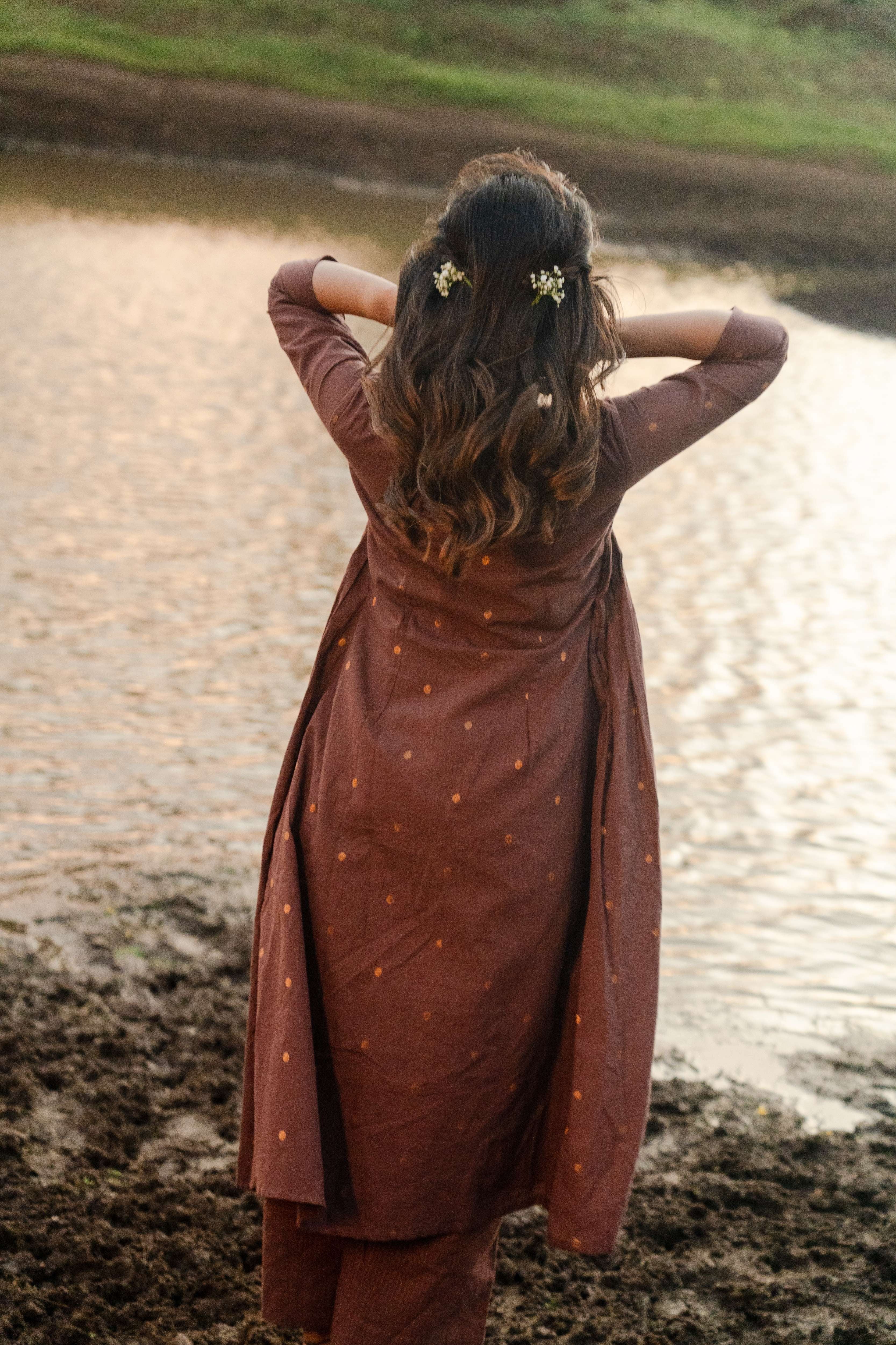 Brown Meera Co-ord Set