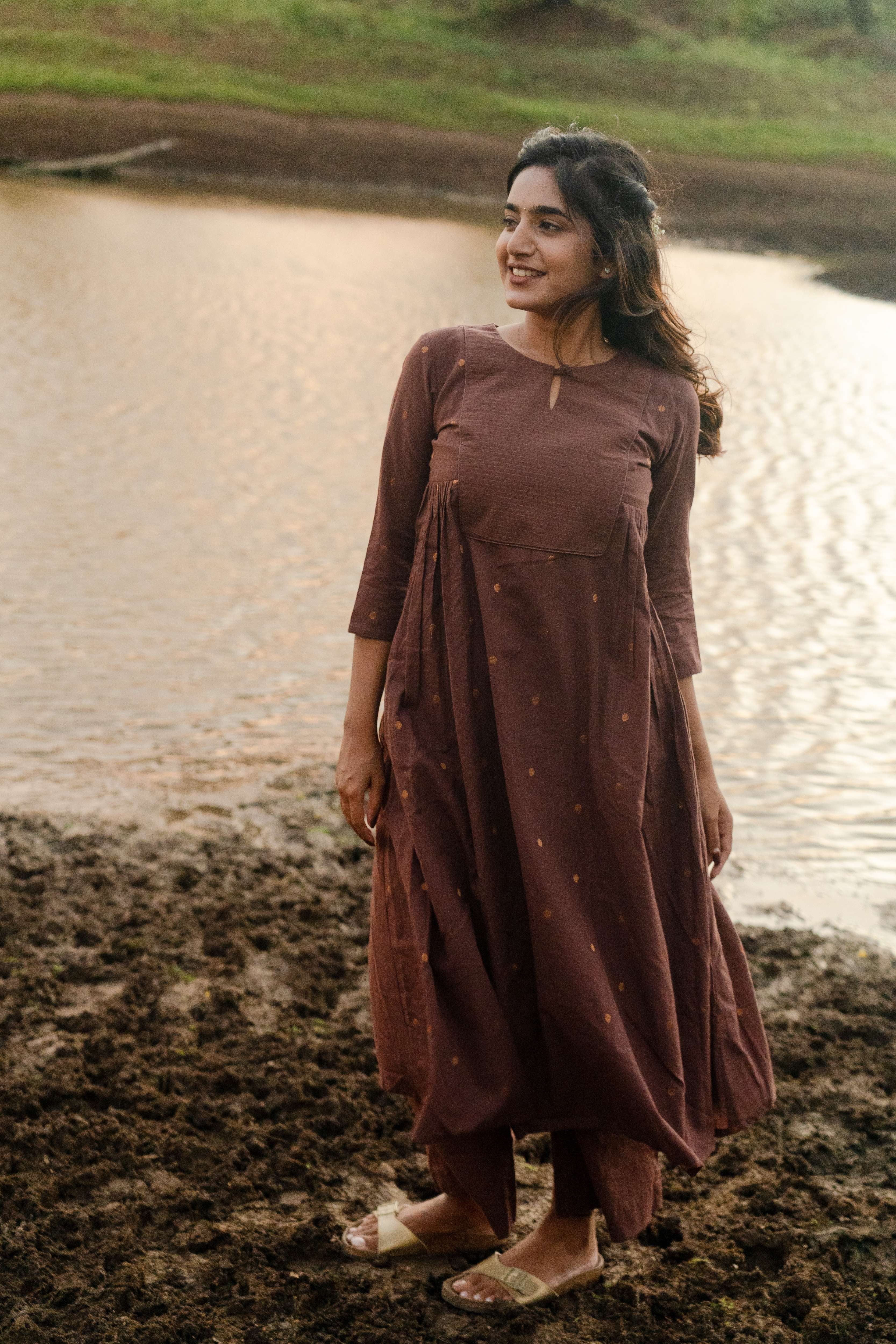 Brown Meera Co-ord Set