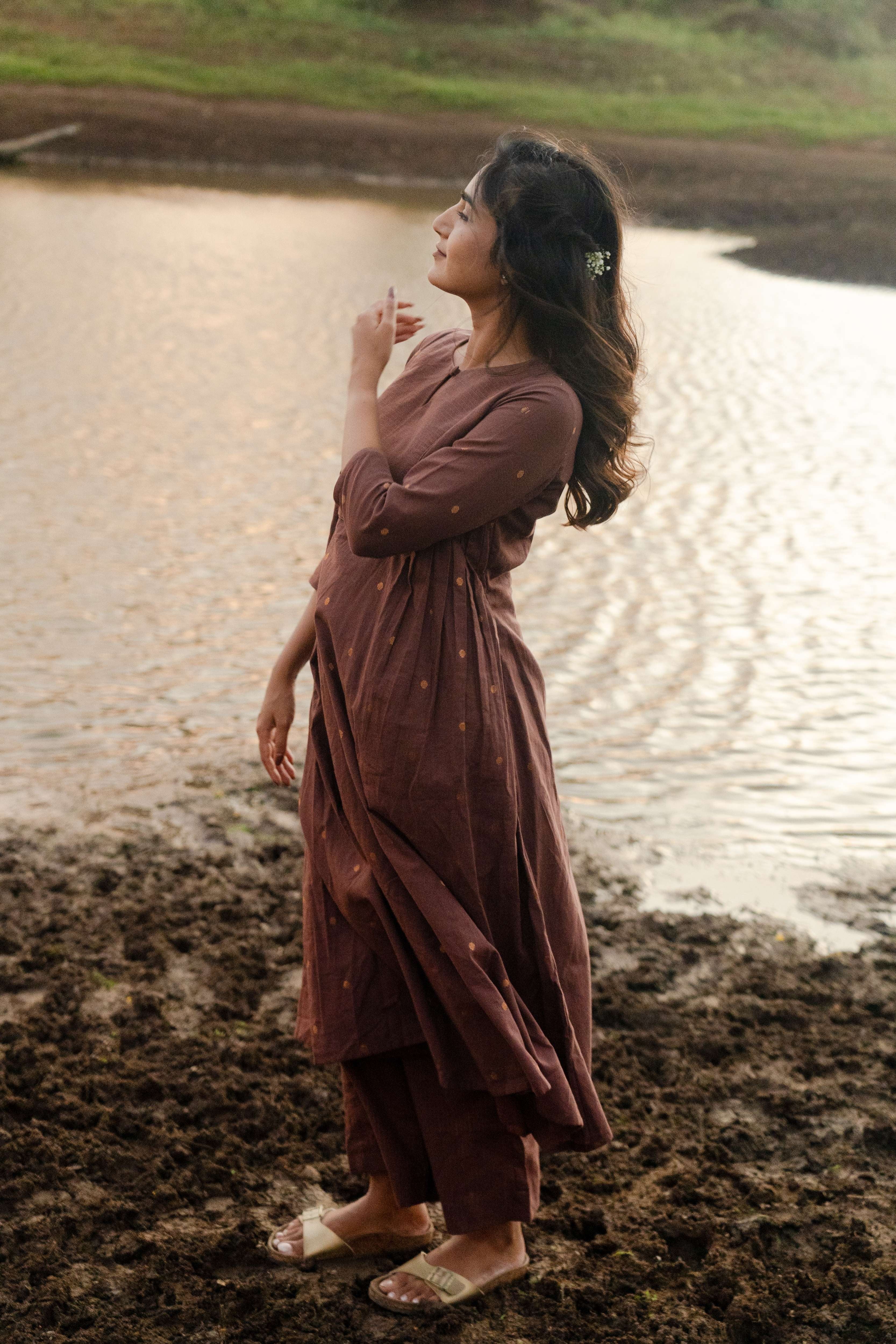 Brown Meera Co-ord Set