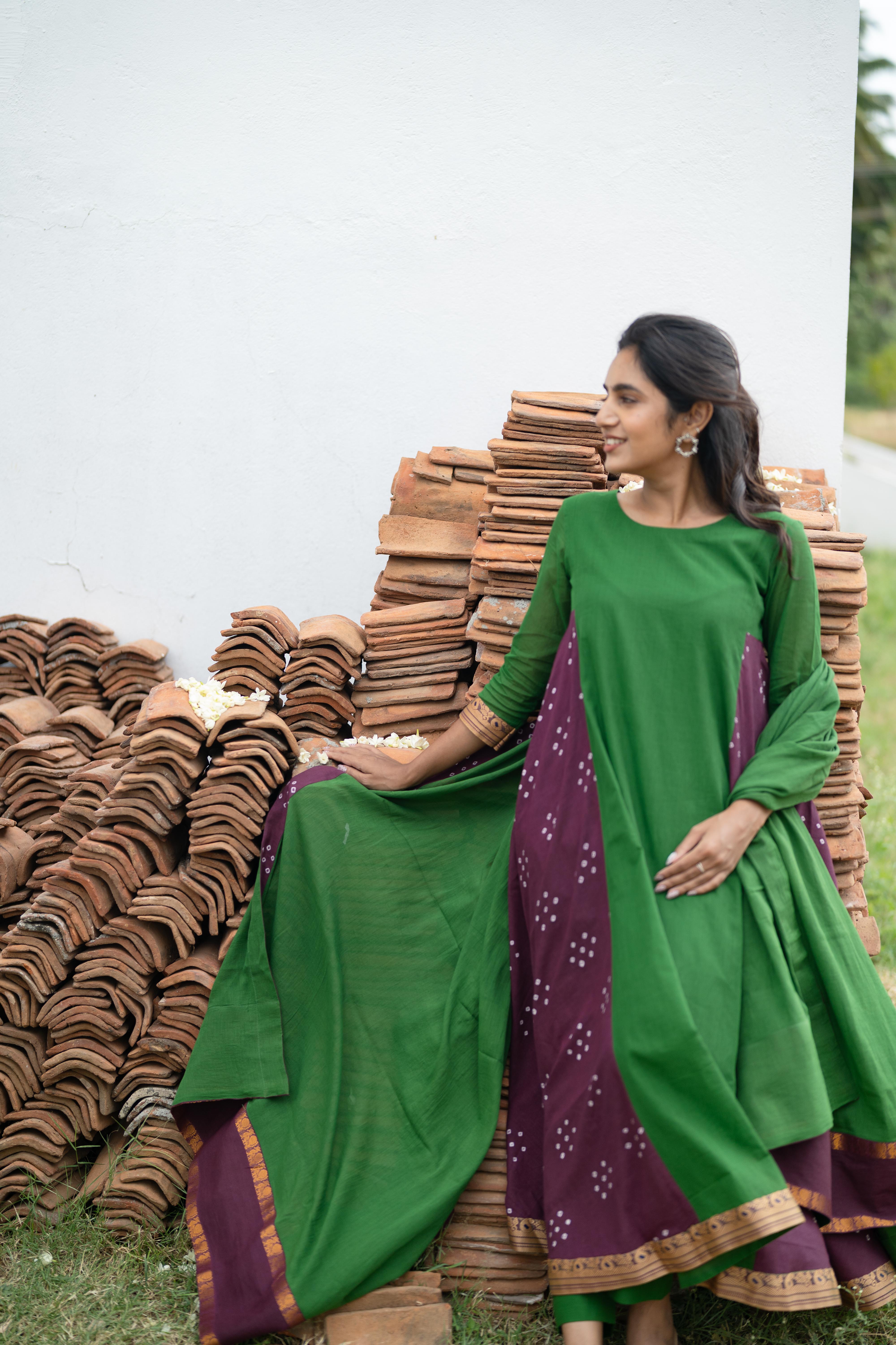 Kathiripoo Anarkali Set