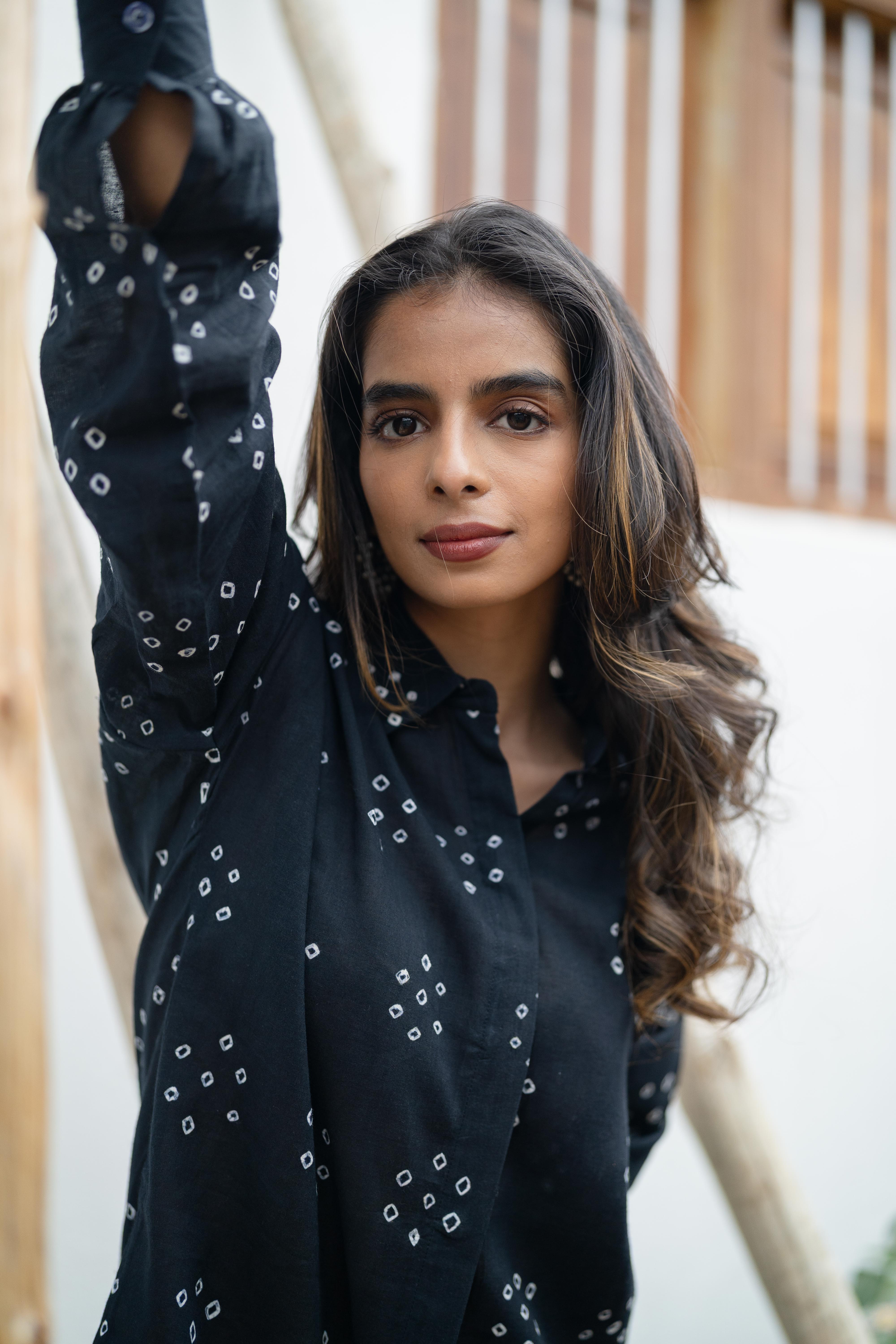 Black Sungudi Shirt