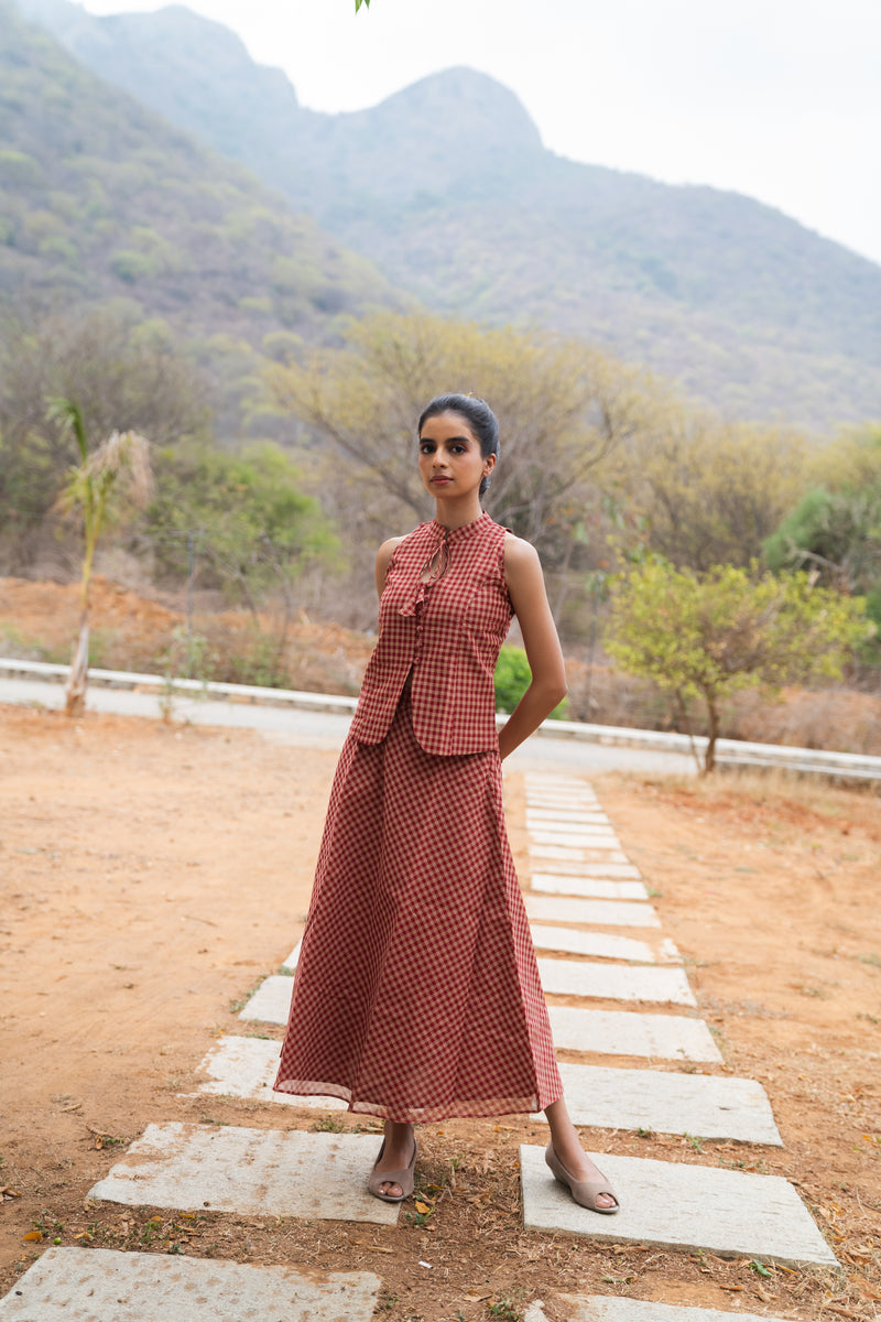 Terracotta skirt set
