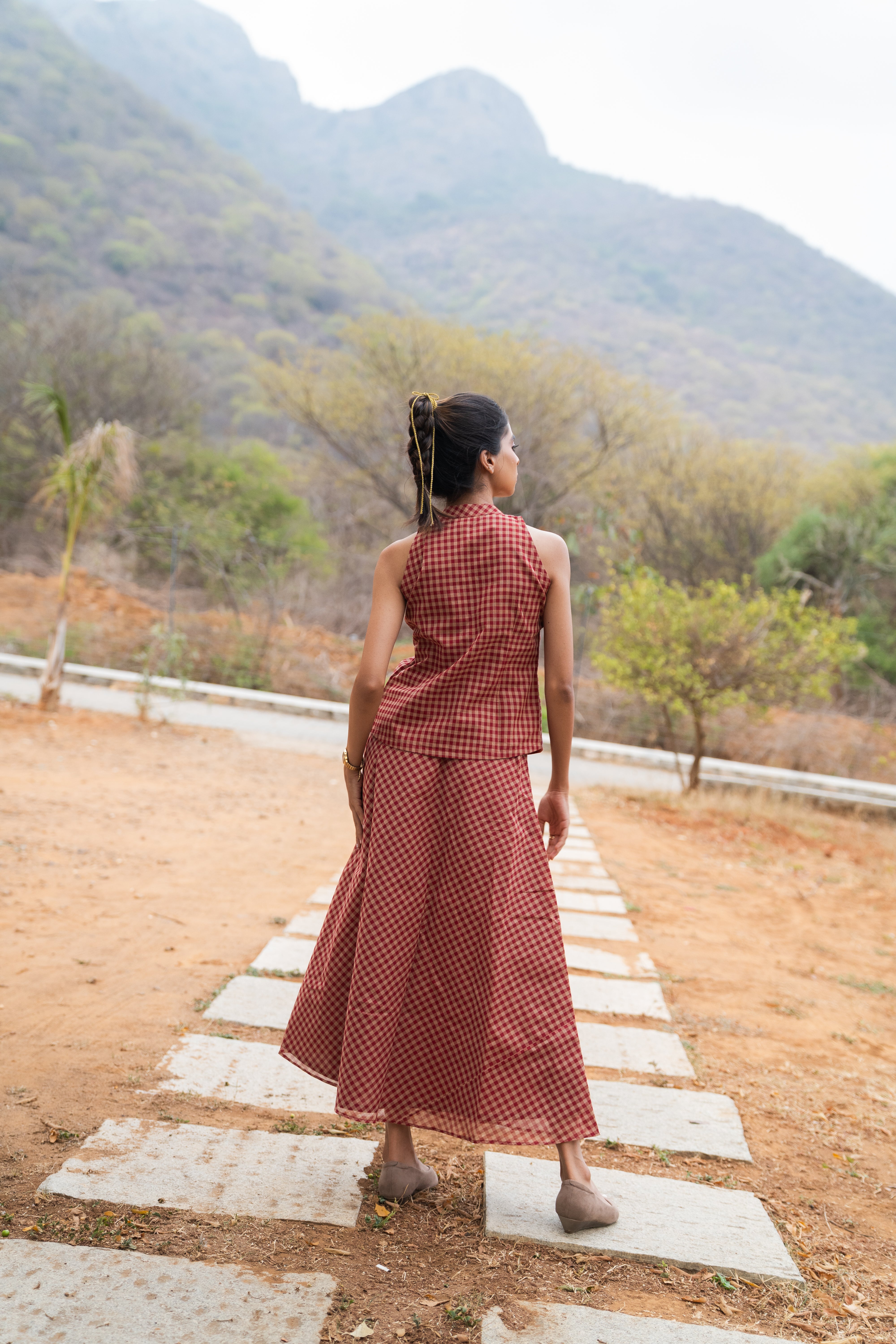 Terracotta skirt set