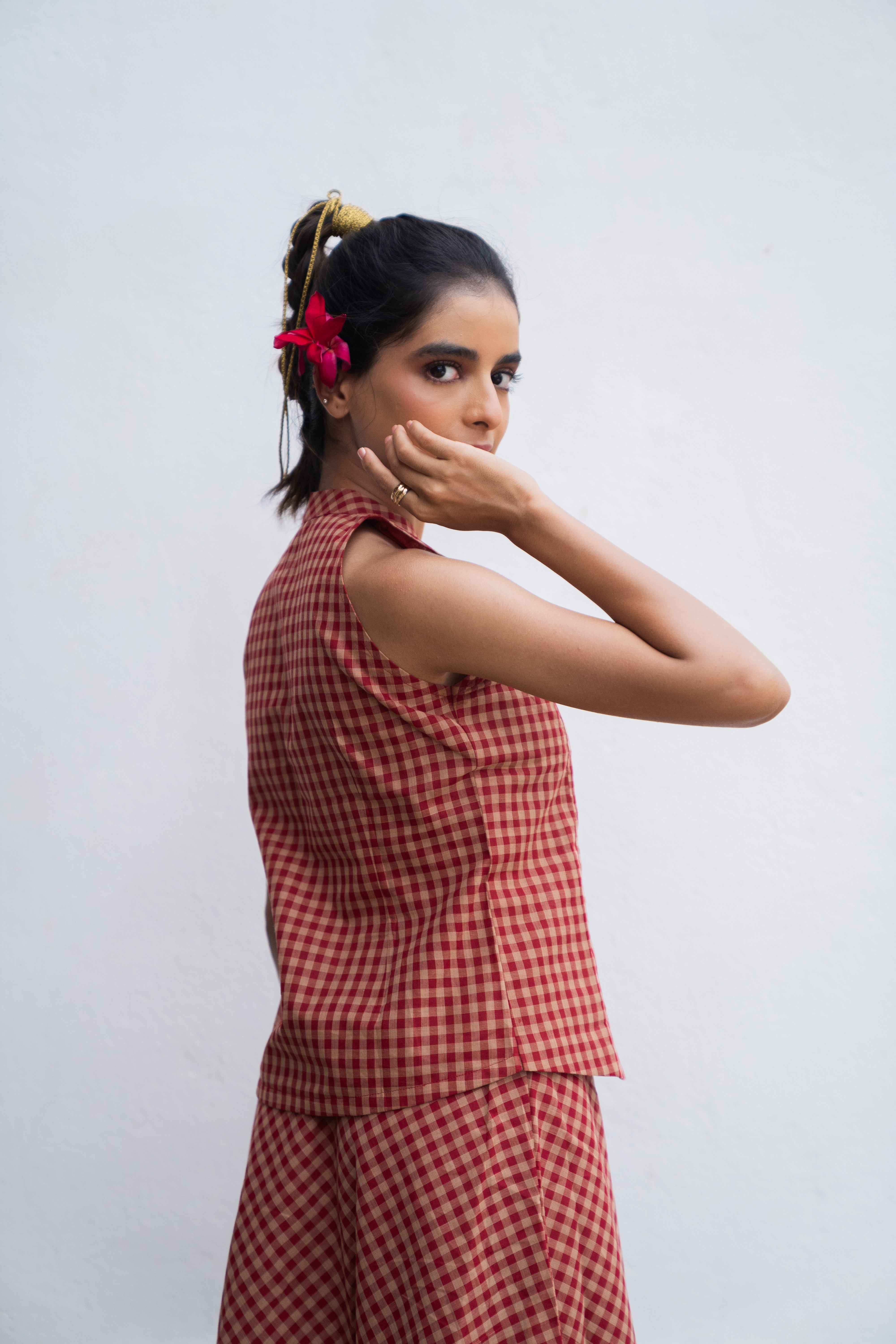 Terracotta Halter Top