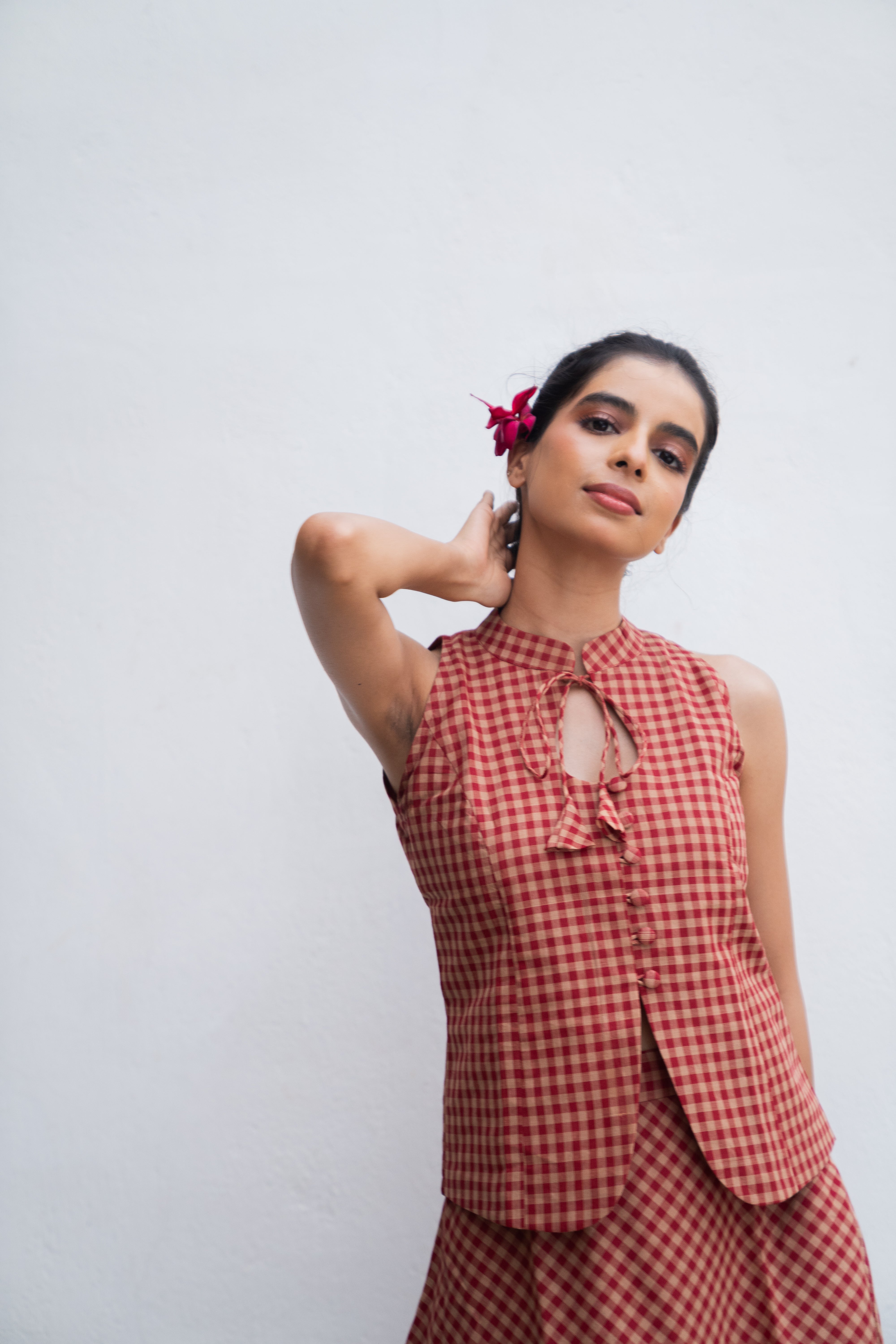 Terracotta Halter Top