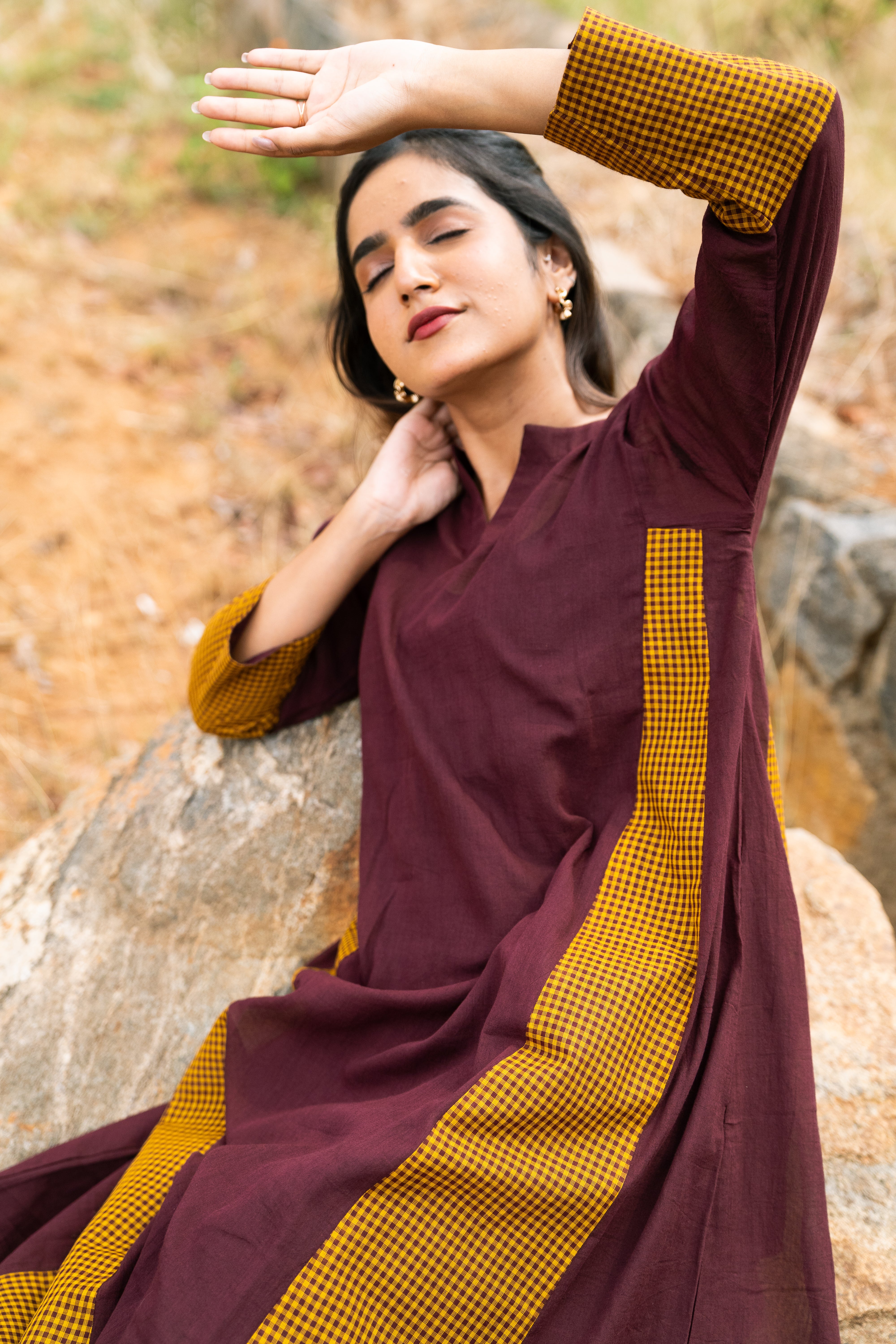 Mahogany kurta set