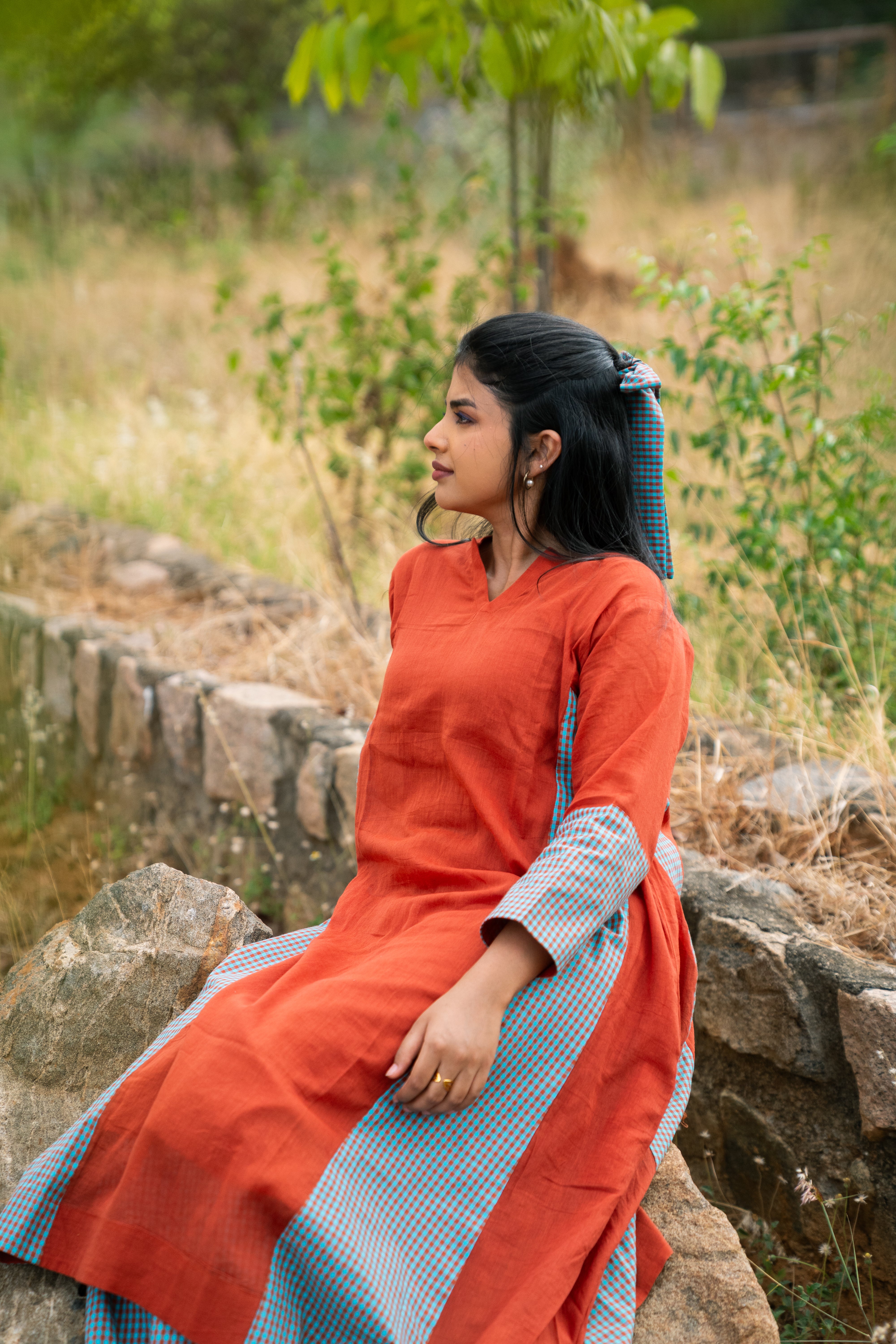 Kanakambaram kurta set
