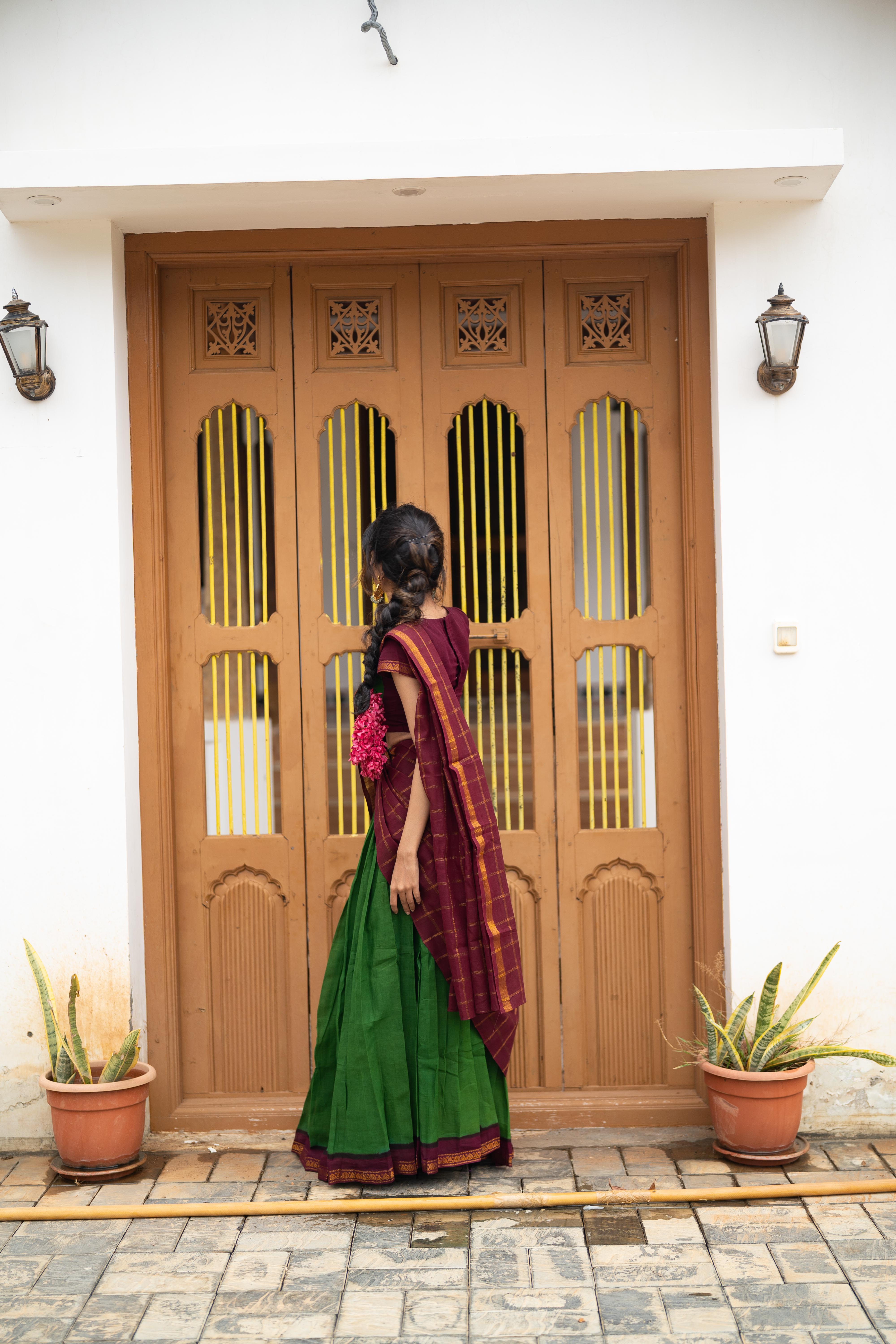 Arali half saree