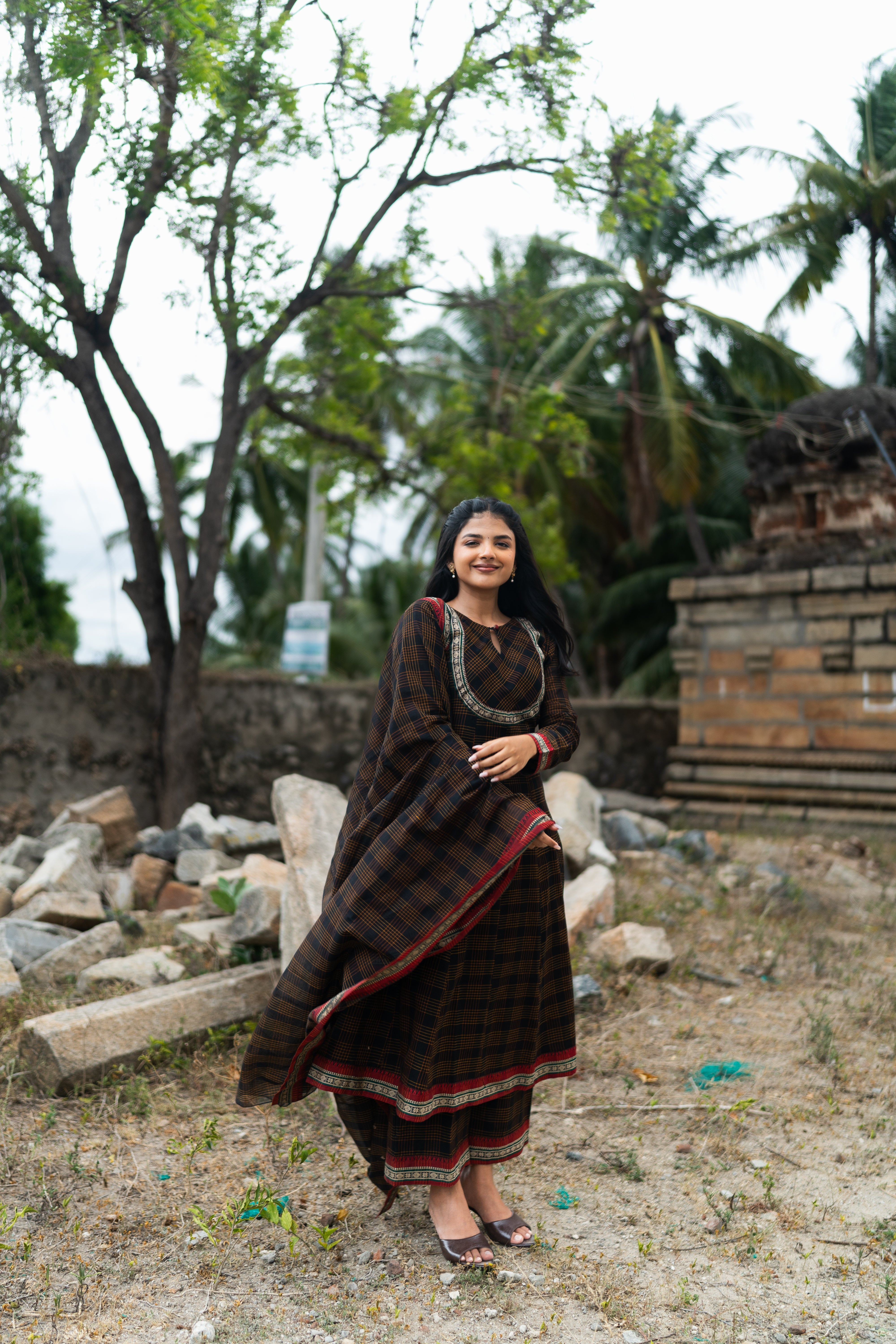 Maya Anarkali Set (Top & Dupatta)