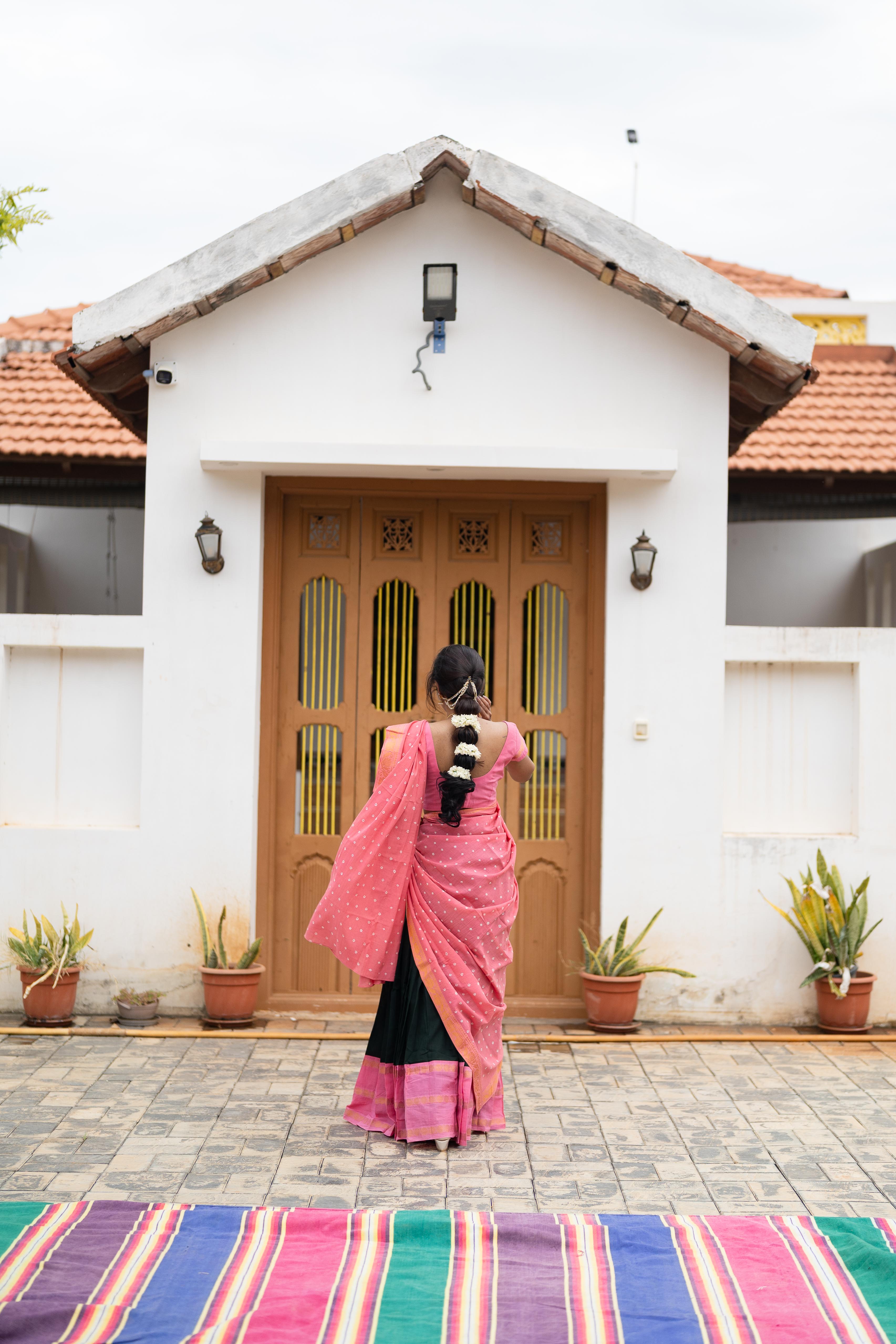 Malli poo half saree