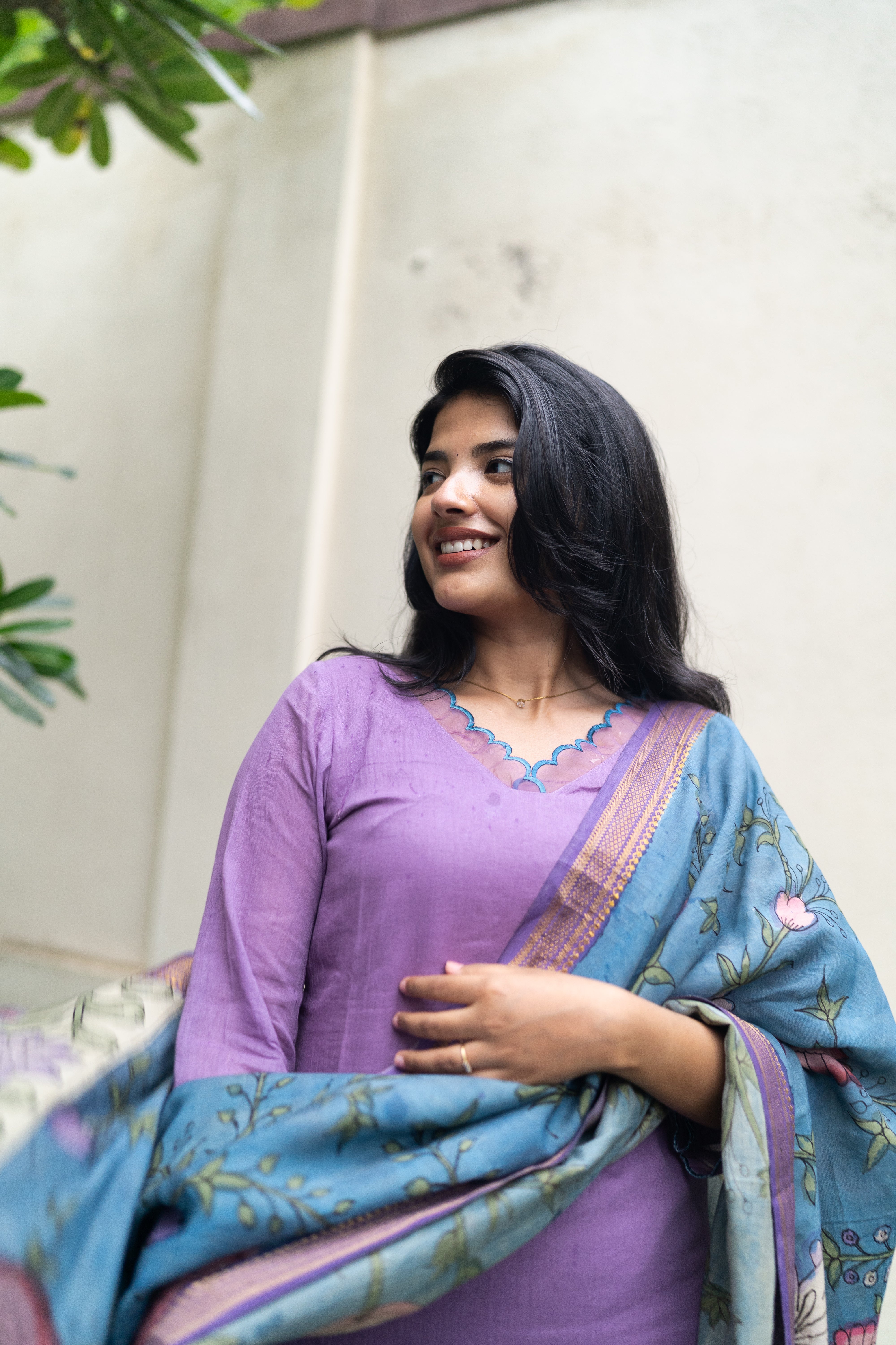 Lilac Kalamkari Set