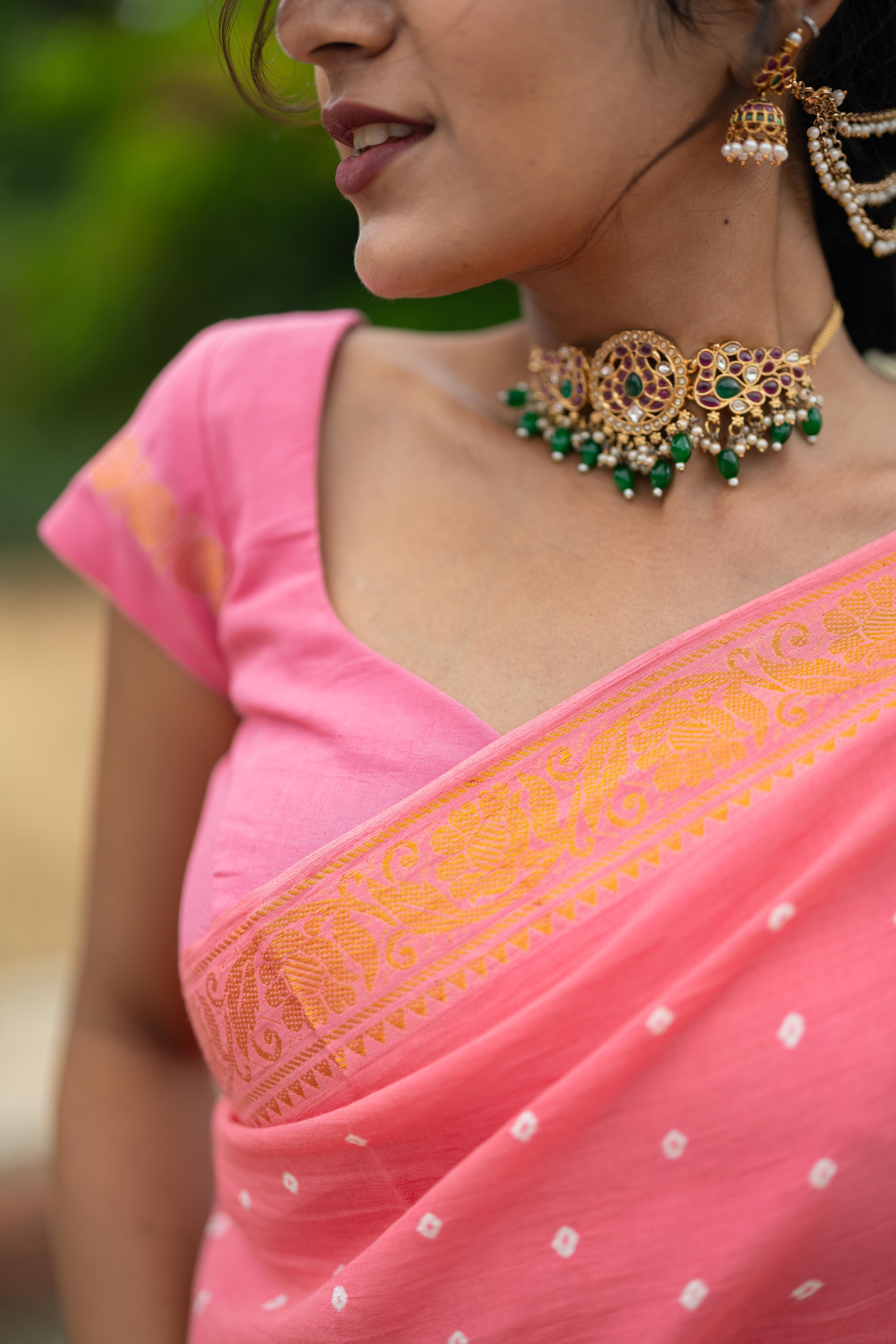 Malli poo half saree