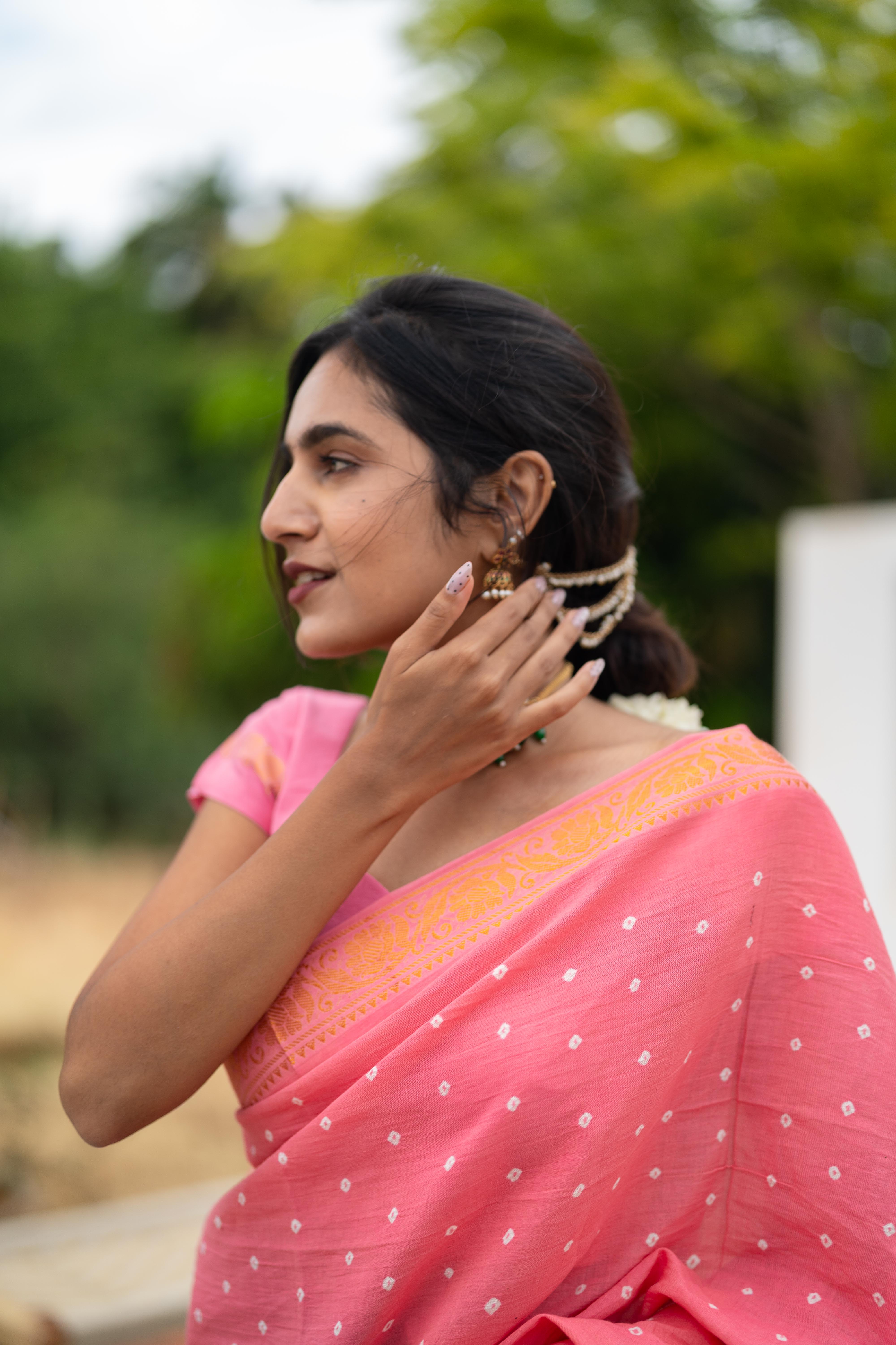Malli poo half saree