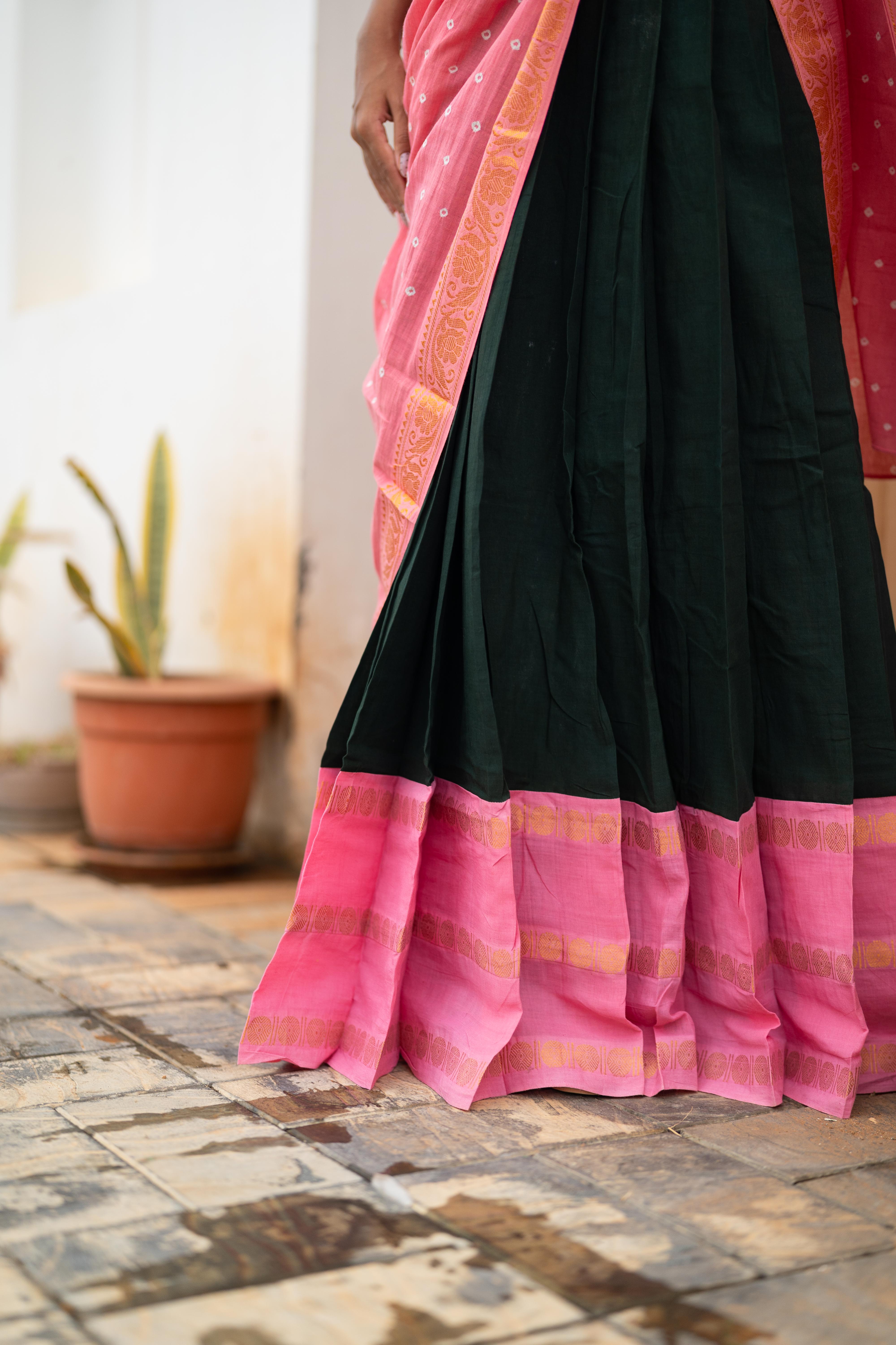 Malli poo half saree