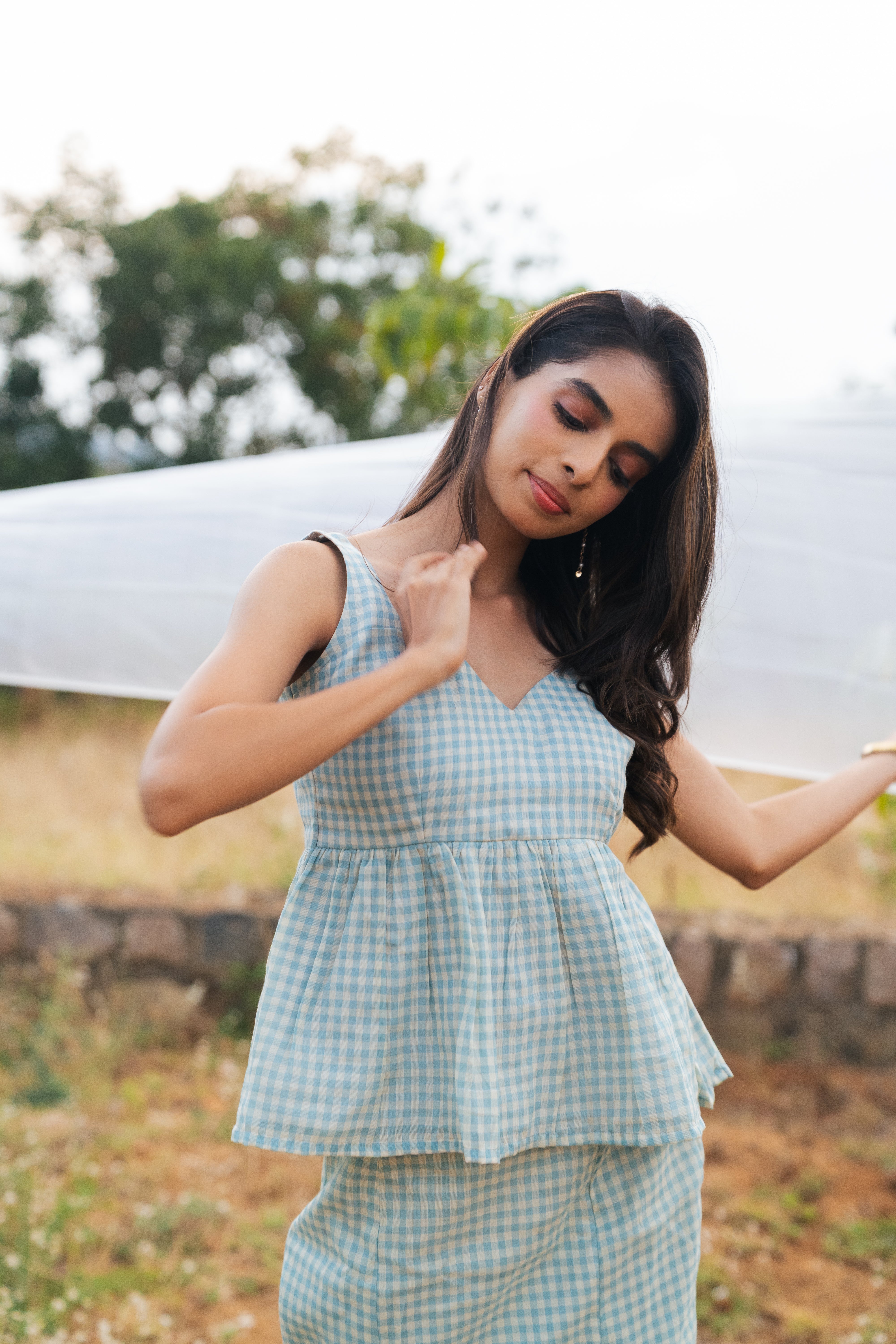 Vaan peplum top