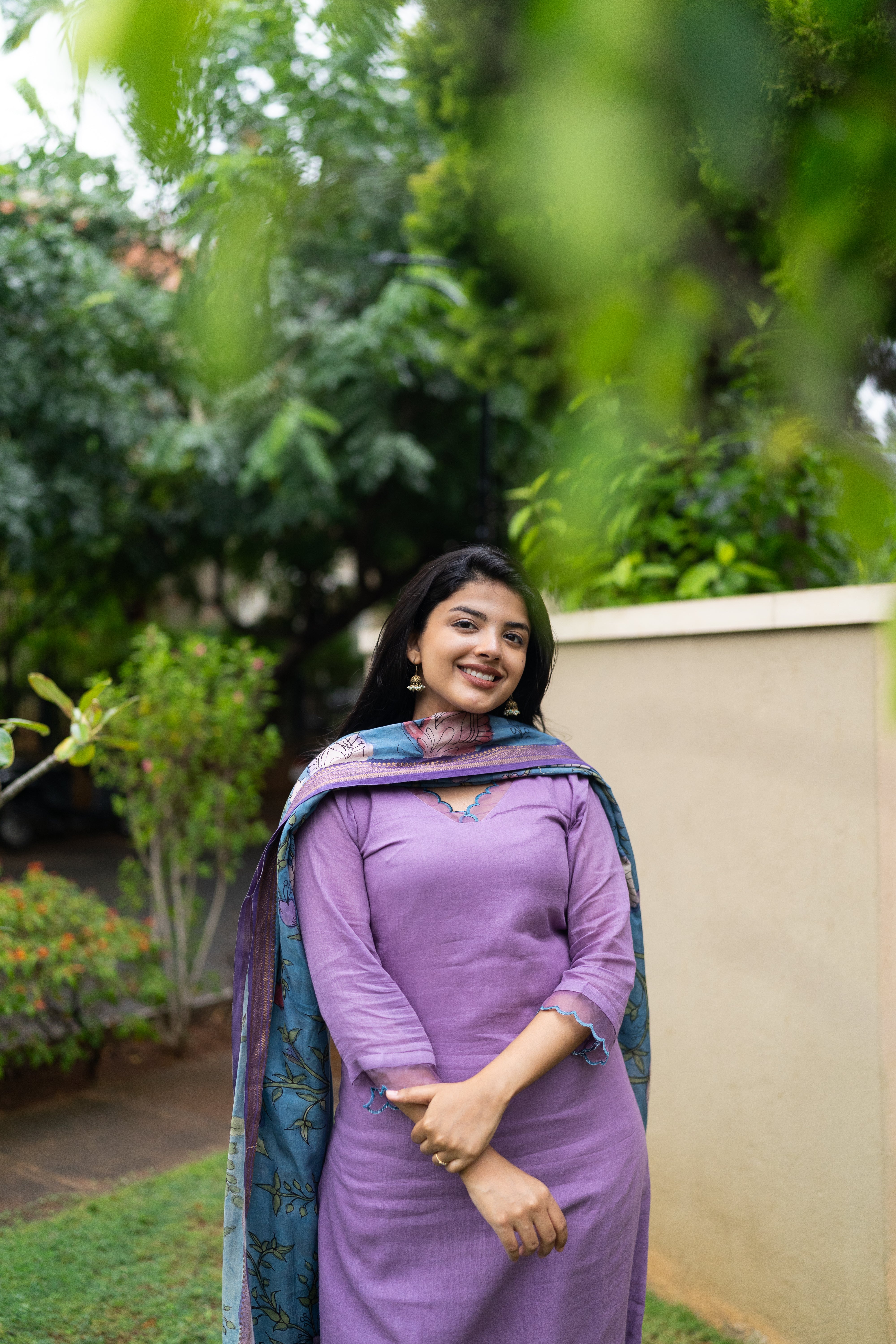 Lilac Kalamkari Set