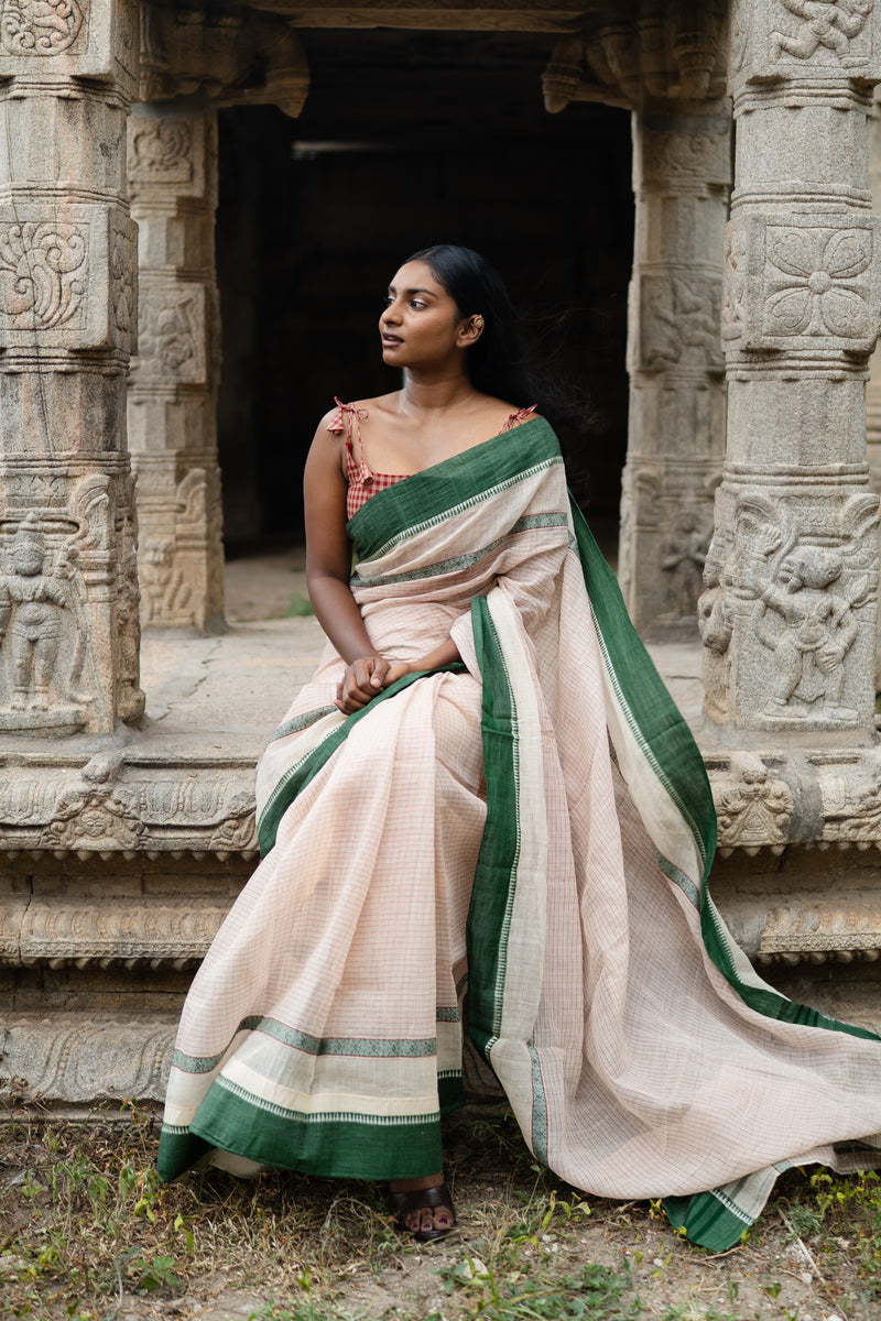Ivory Muse saree