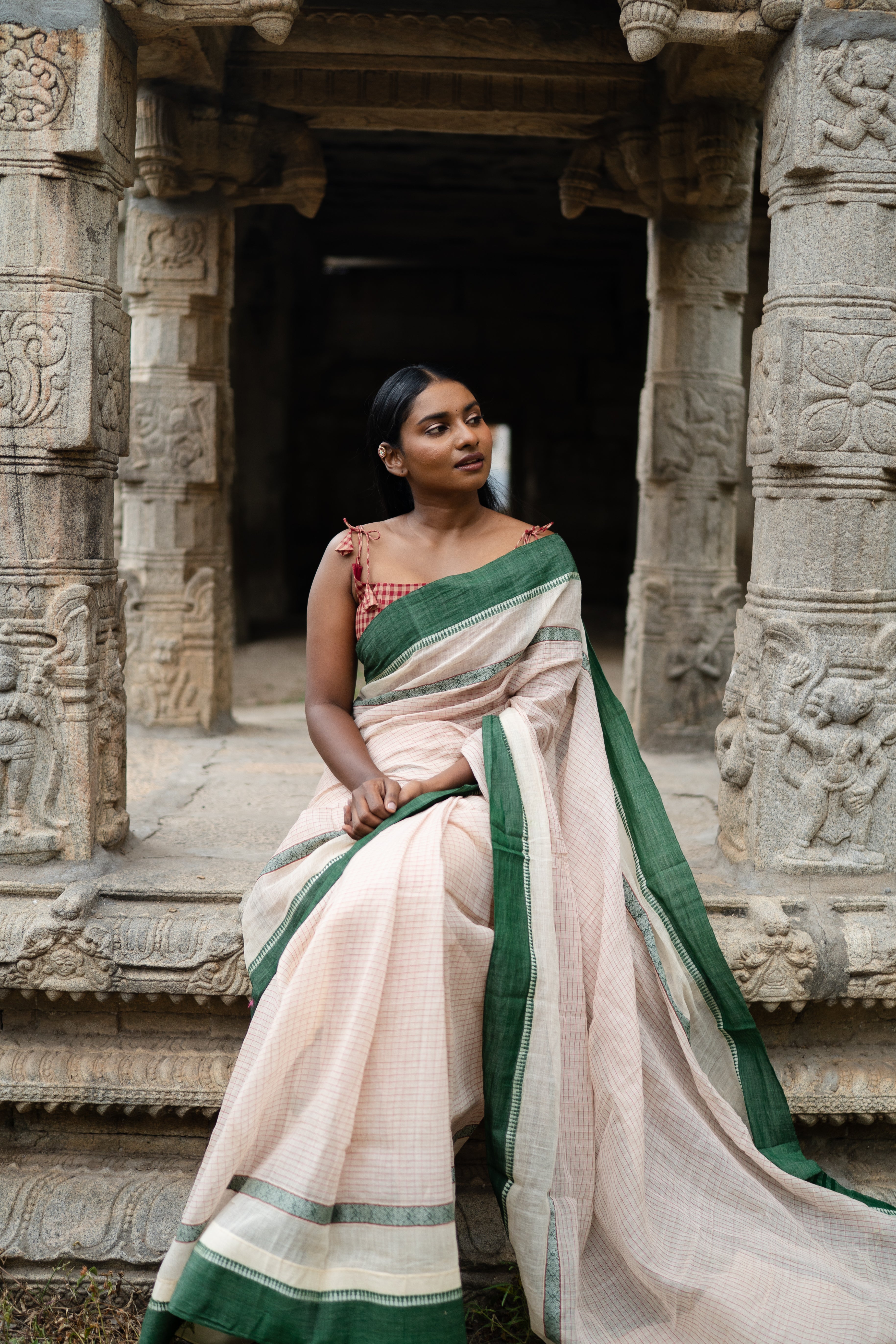 Ivory Muse saree