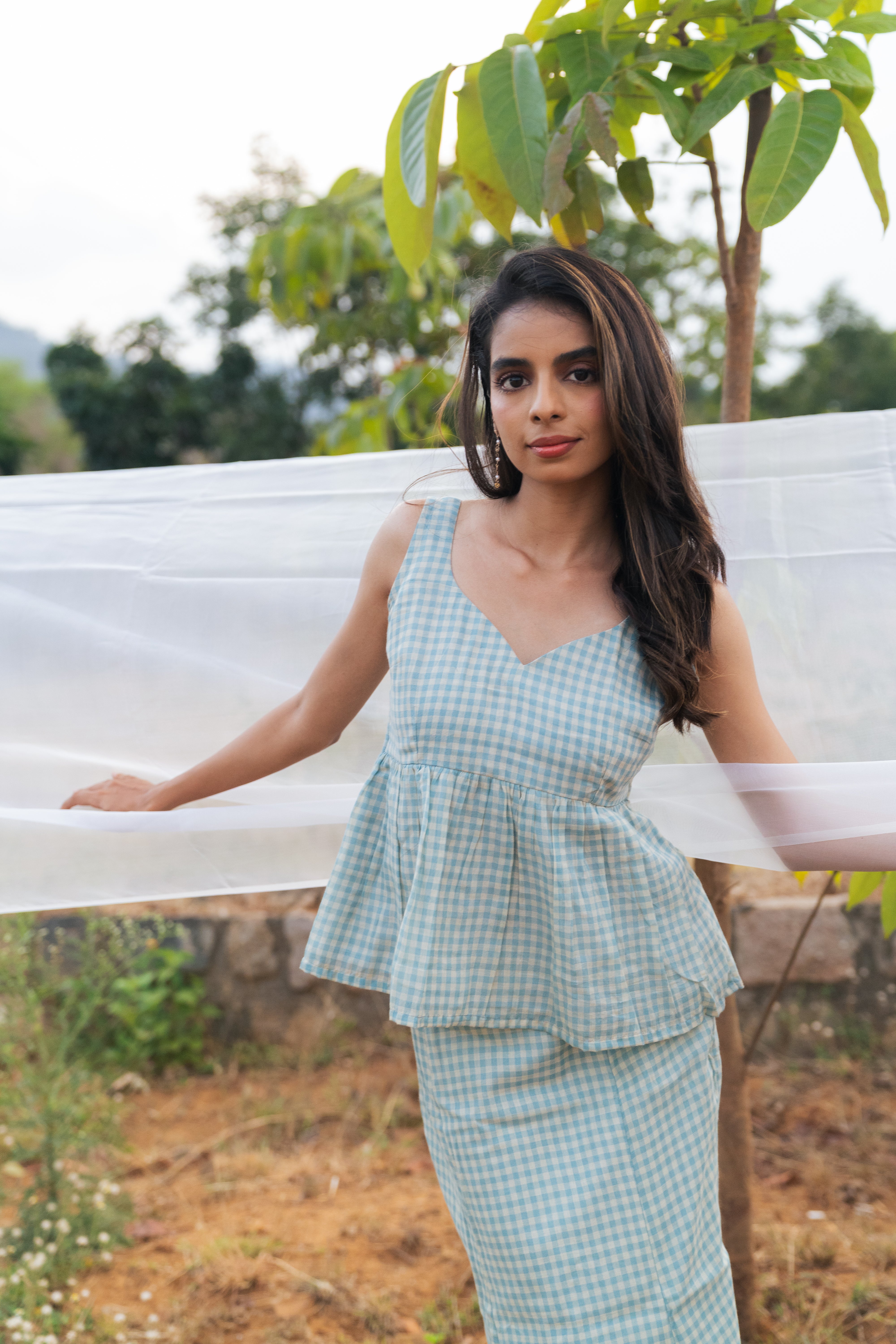 Vaan peplum top
