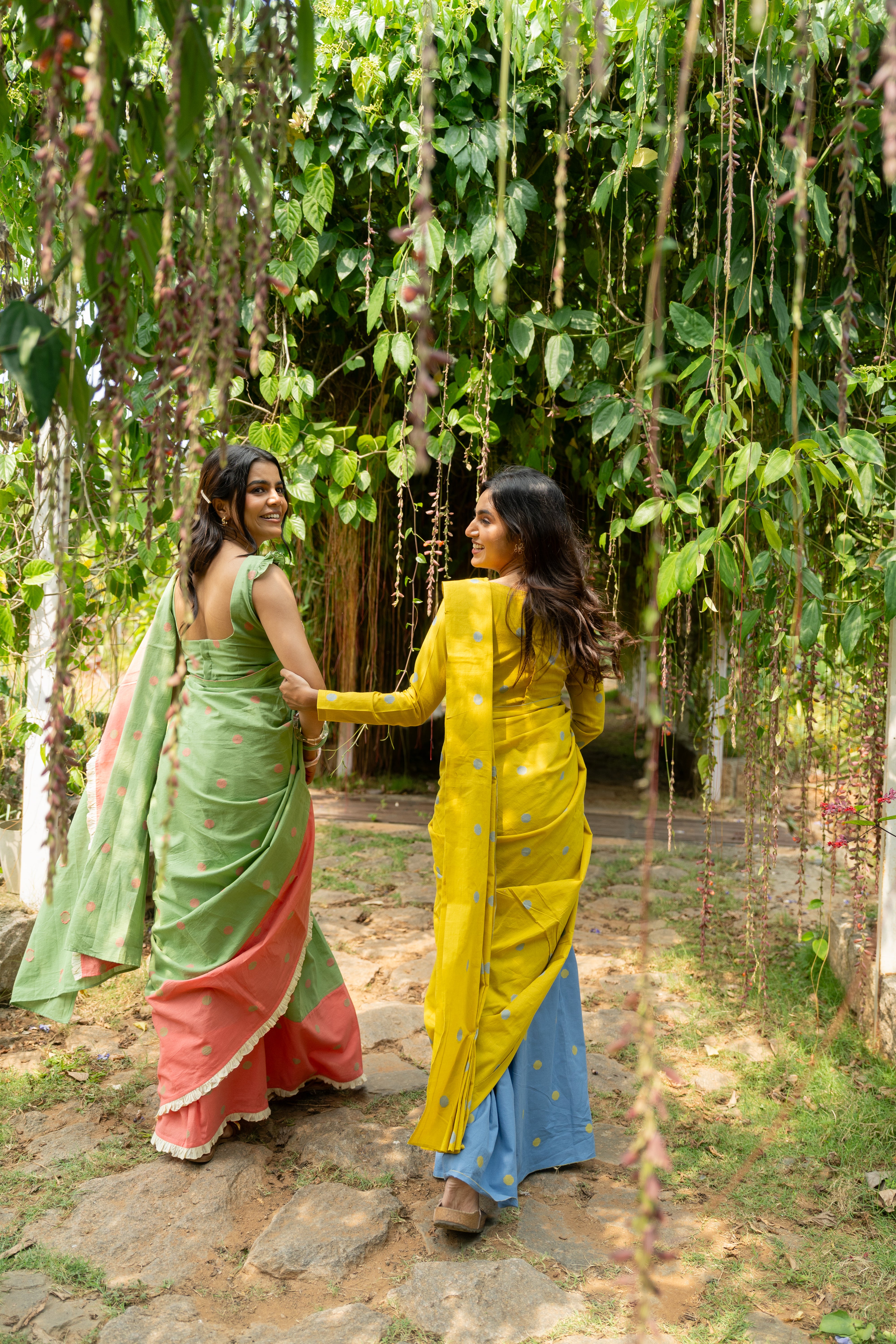 Pistachio Tuli Saree