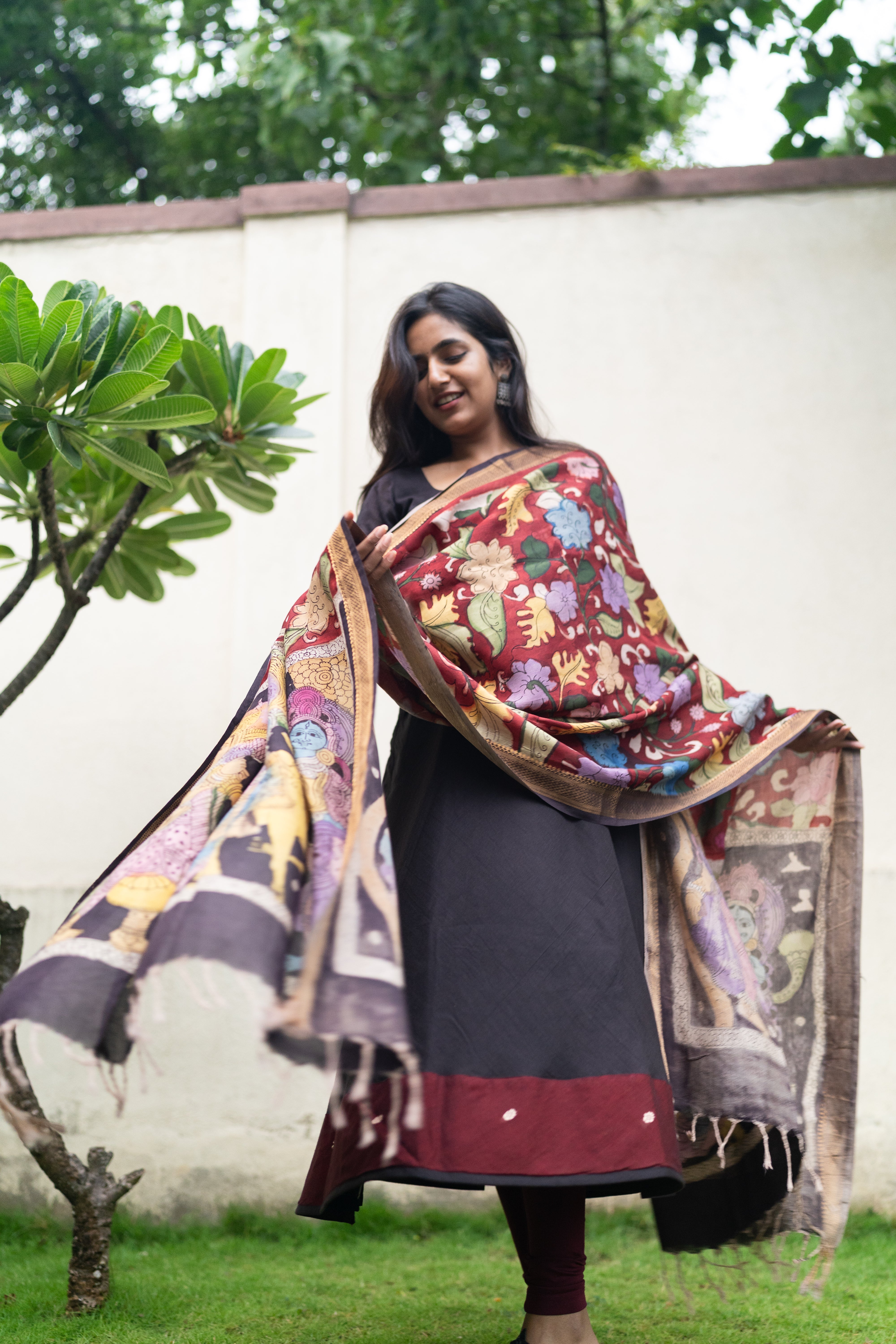 Black Kalamkari Set