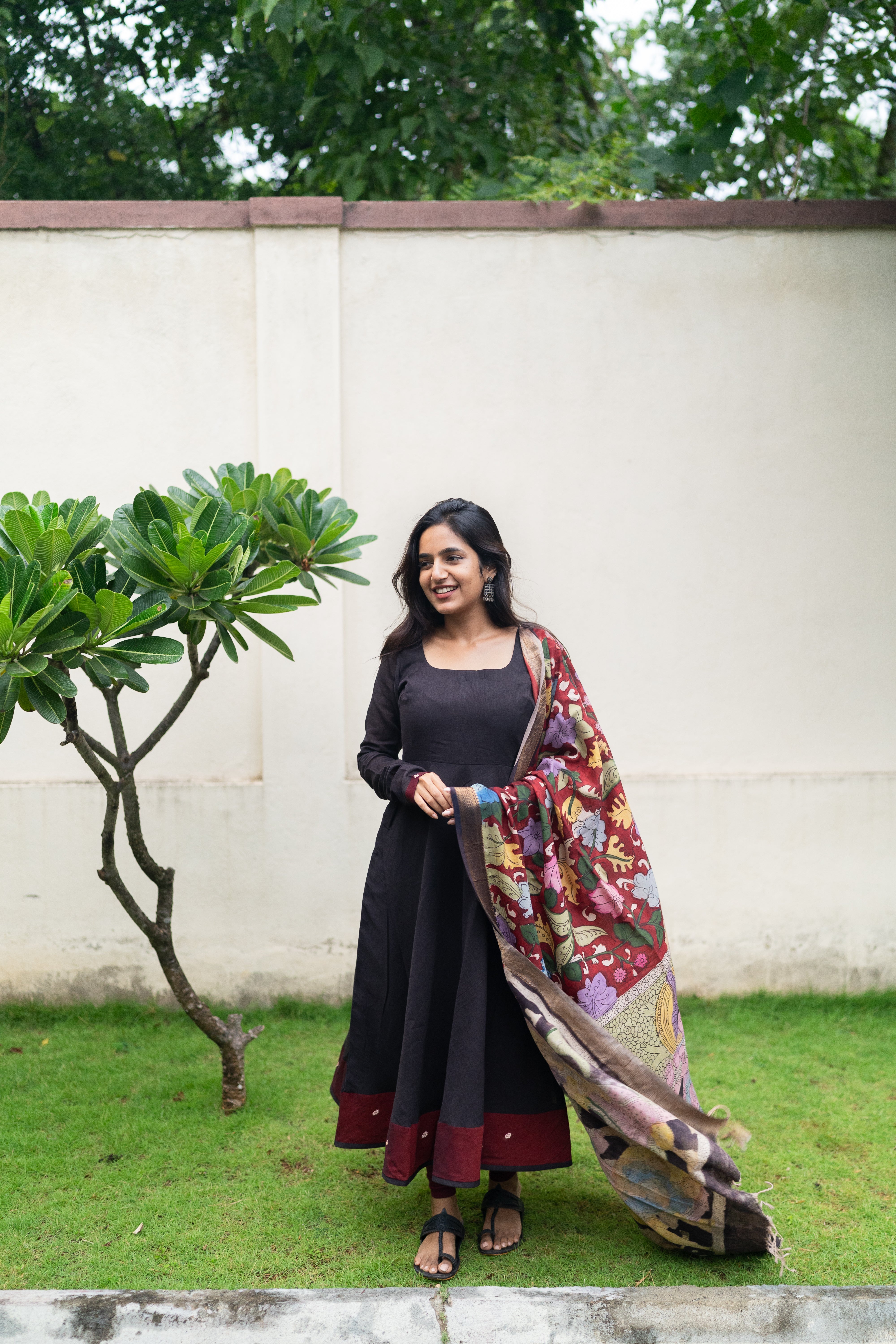 Black Kalamkari Set