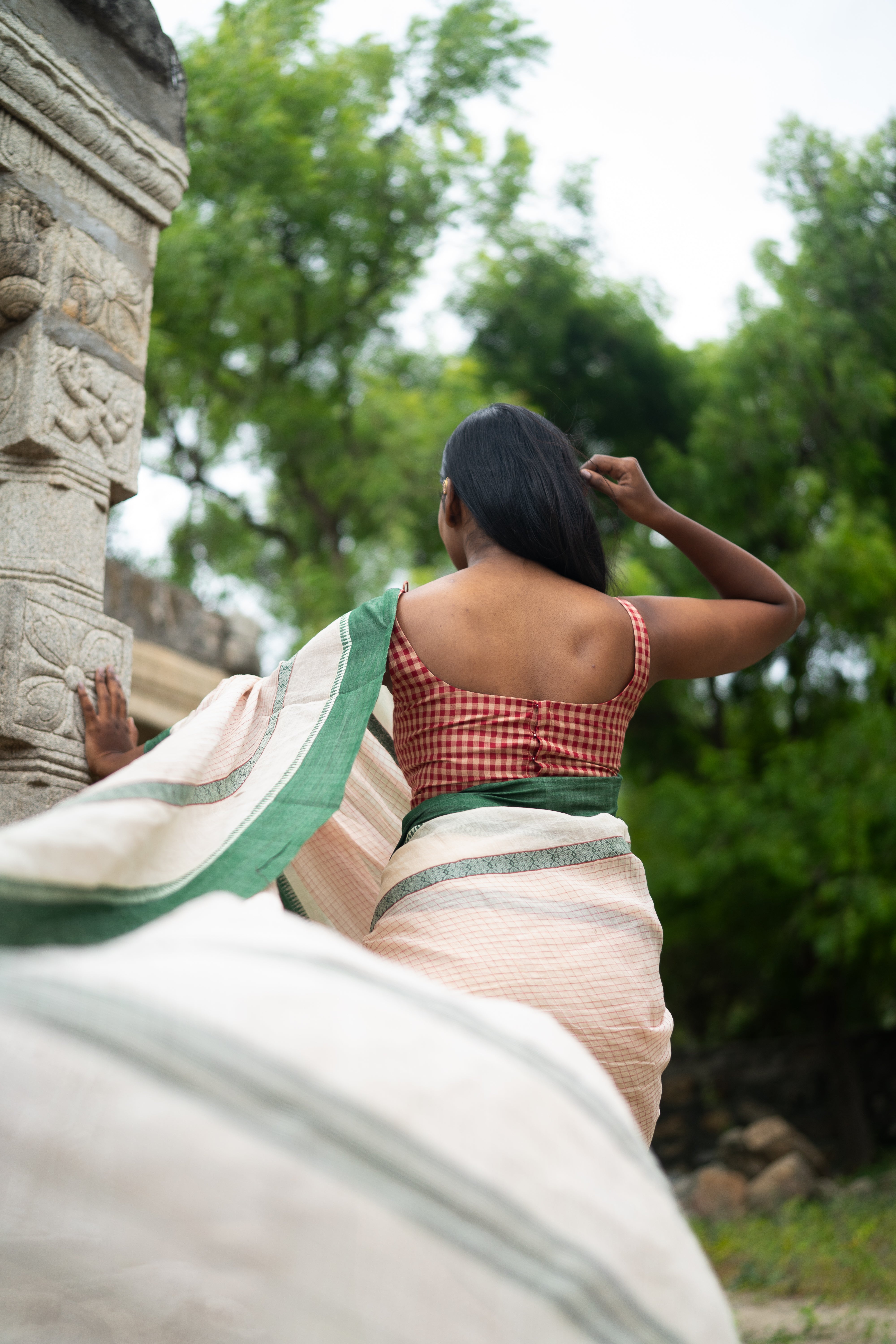 Ivory Muse saree