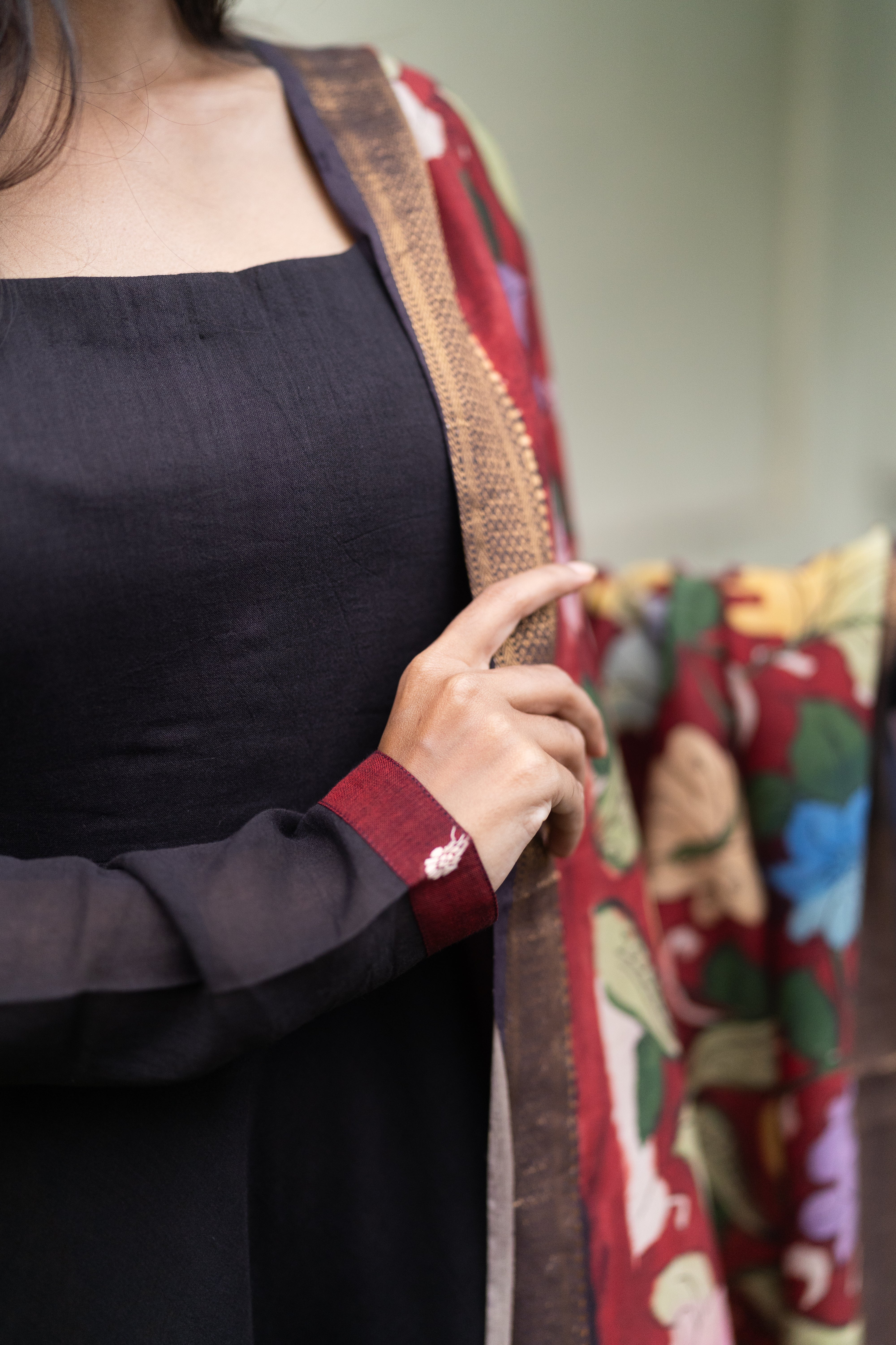 Black Kalamkari Set