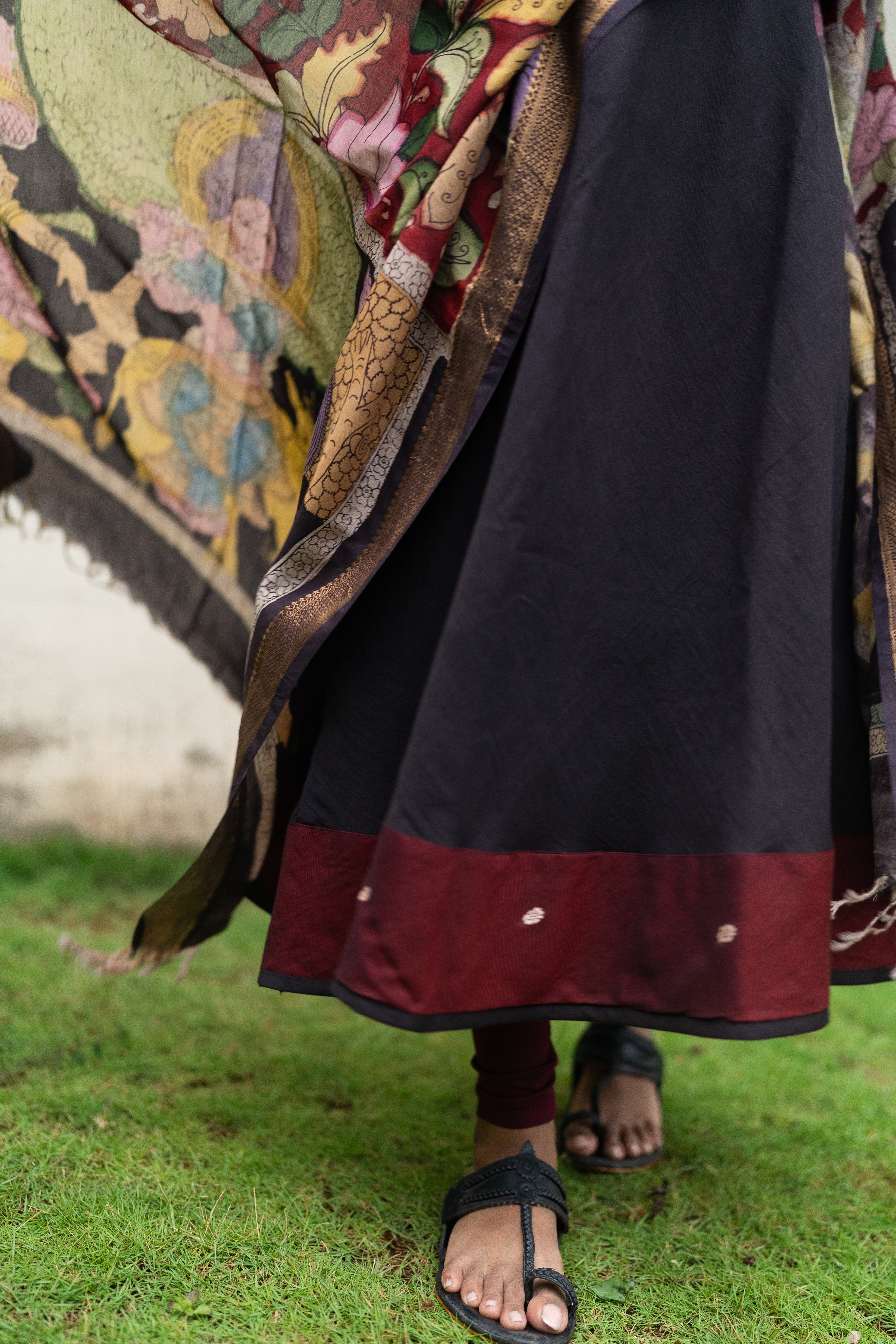 Black Kalamkari Set