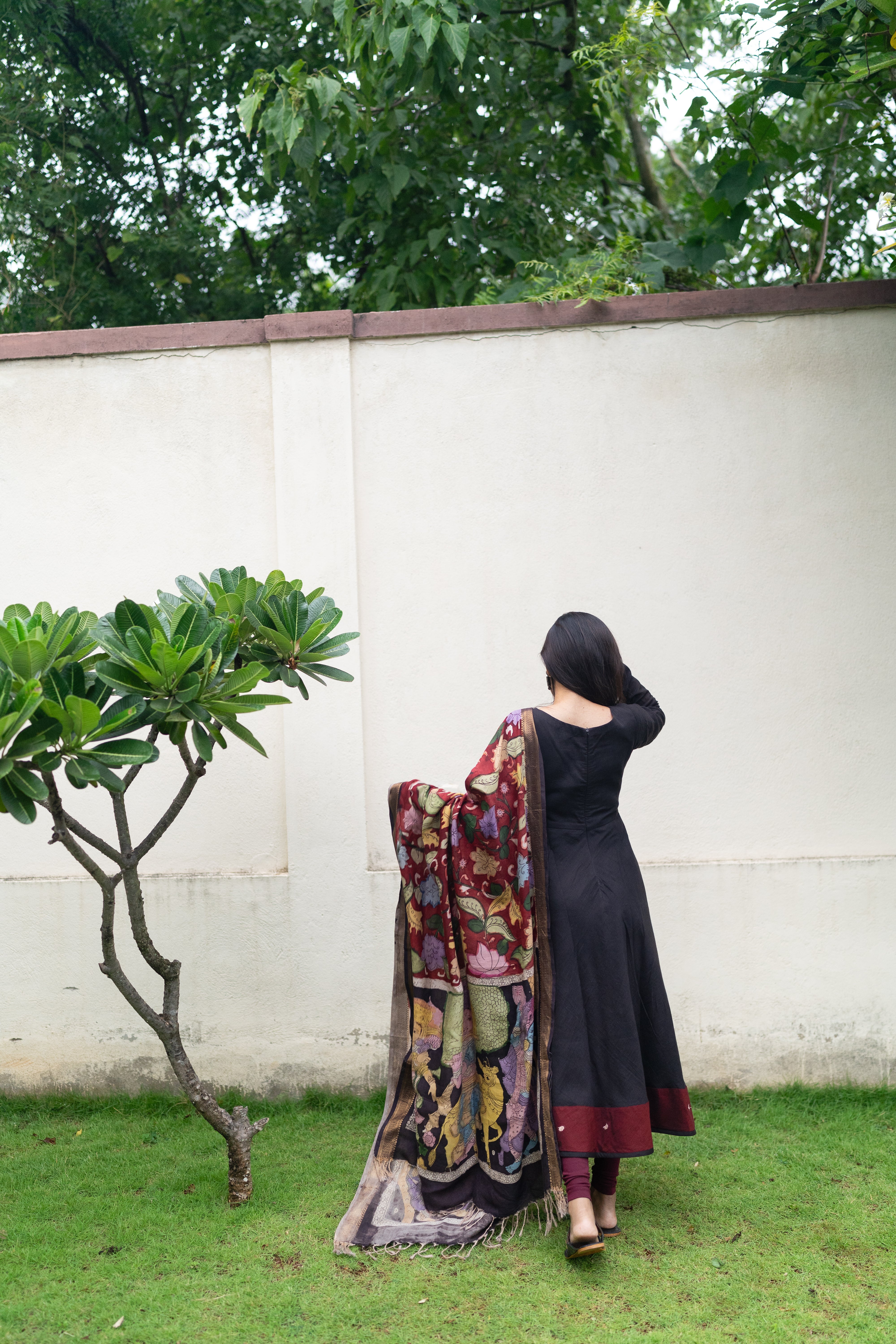 Black Kalamkari Set