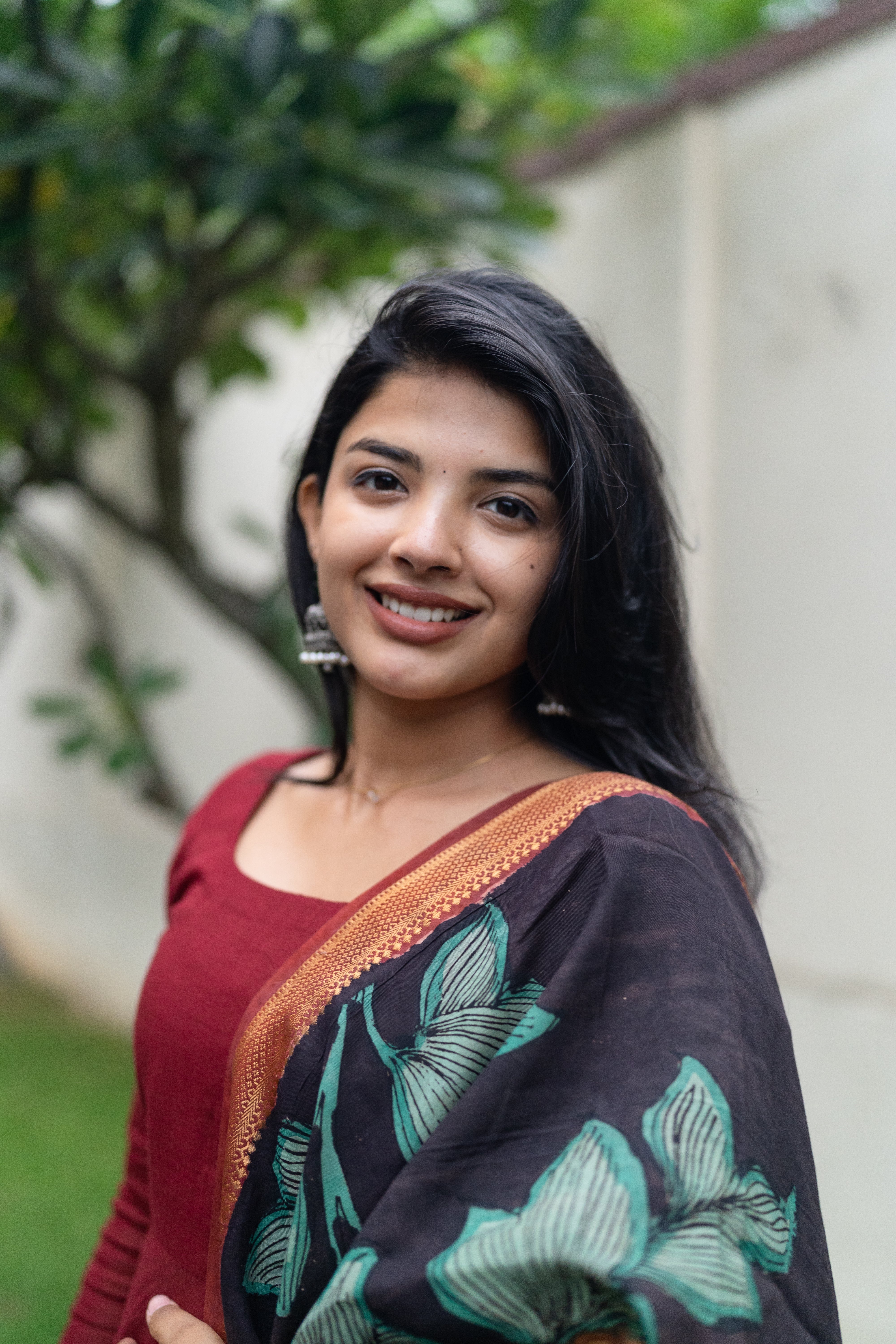Maroon Kalamkari Set