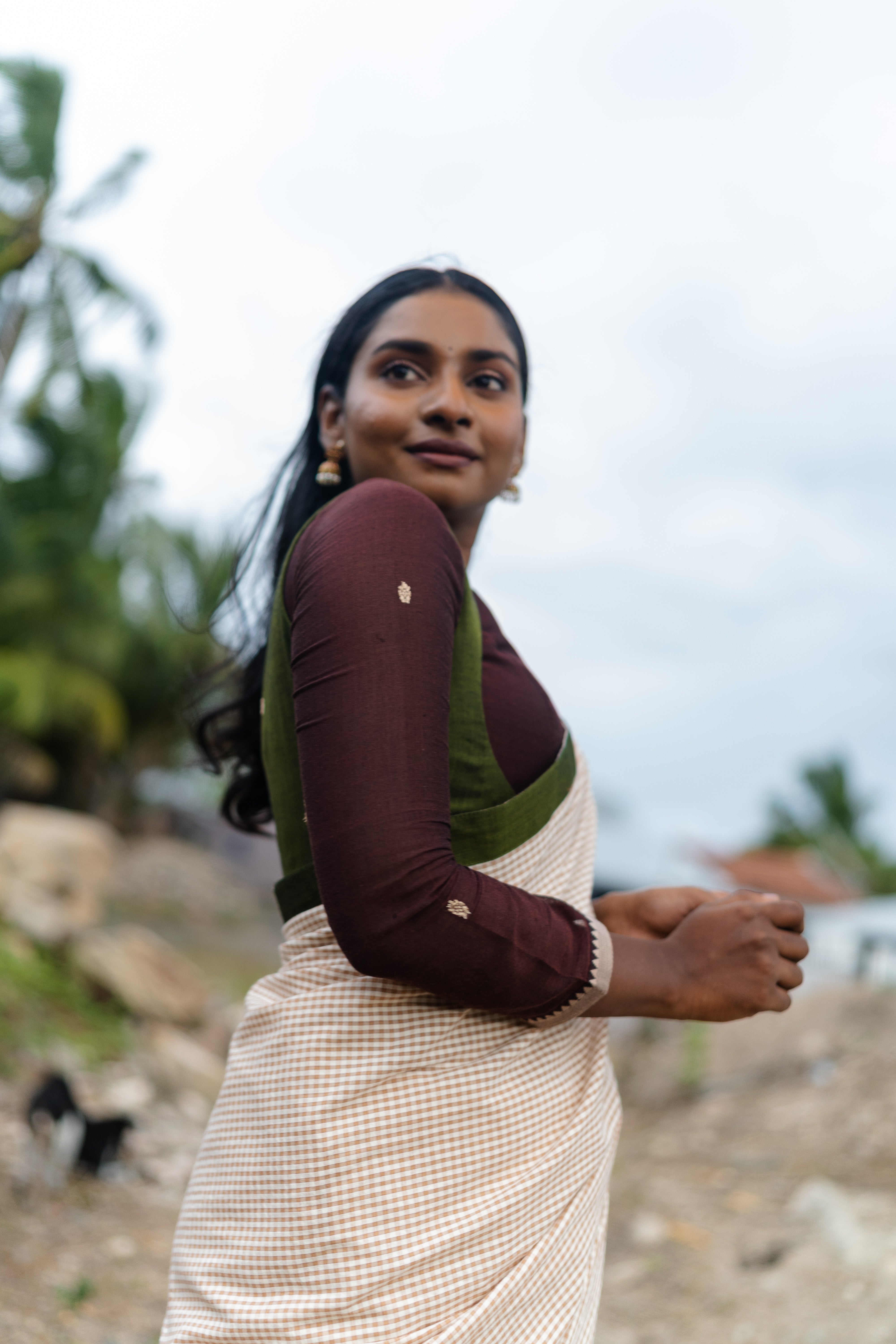 Yazh Checked Saree