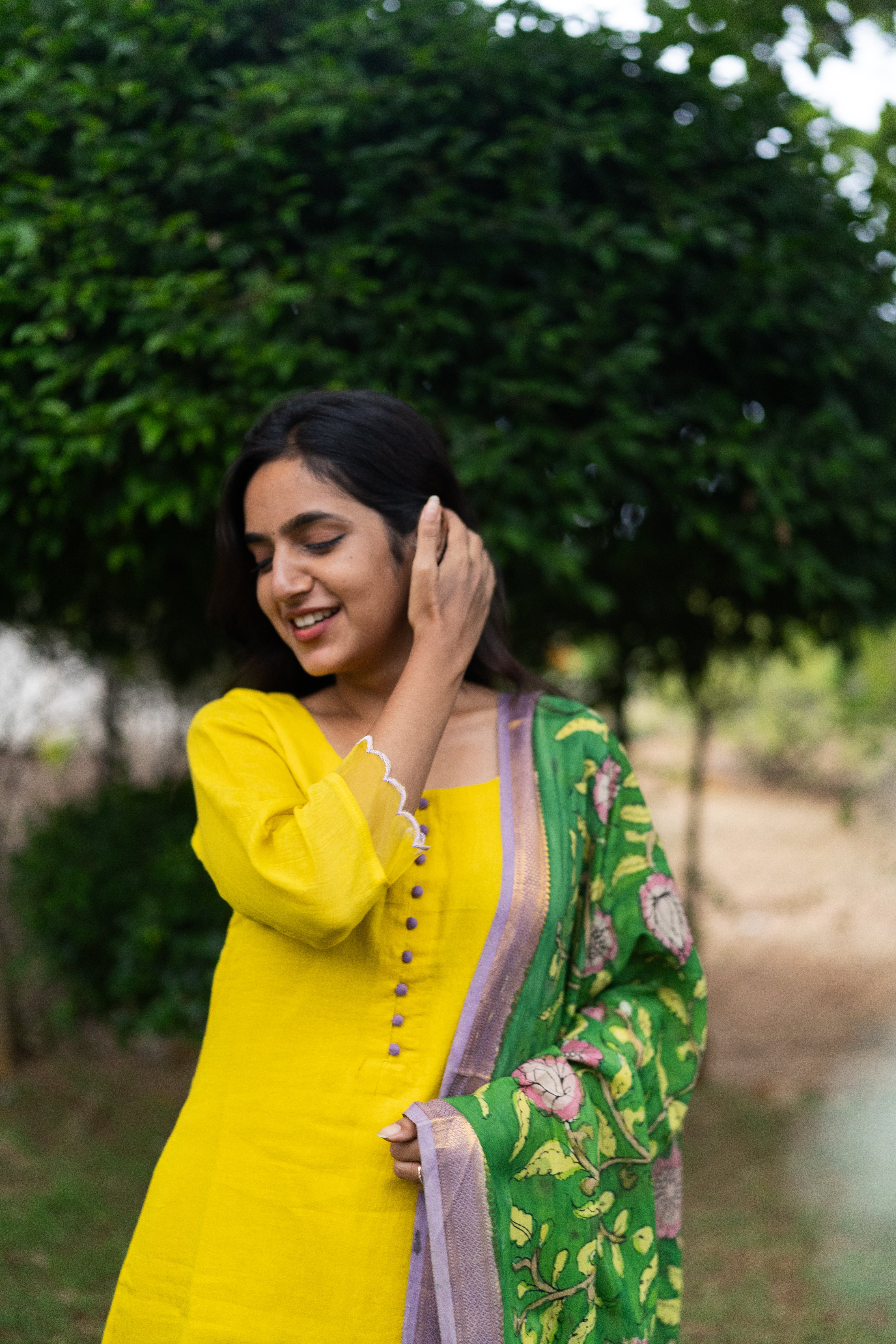 Manjal Kalamkari Set