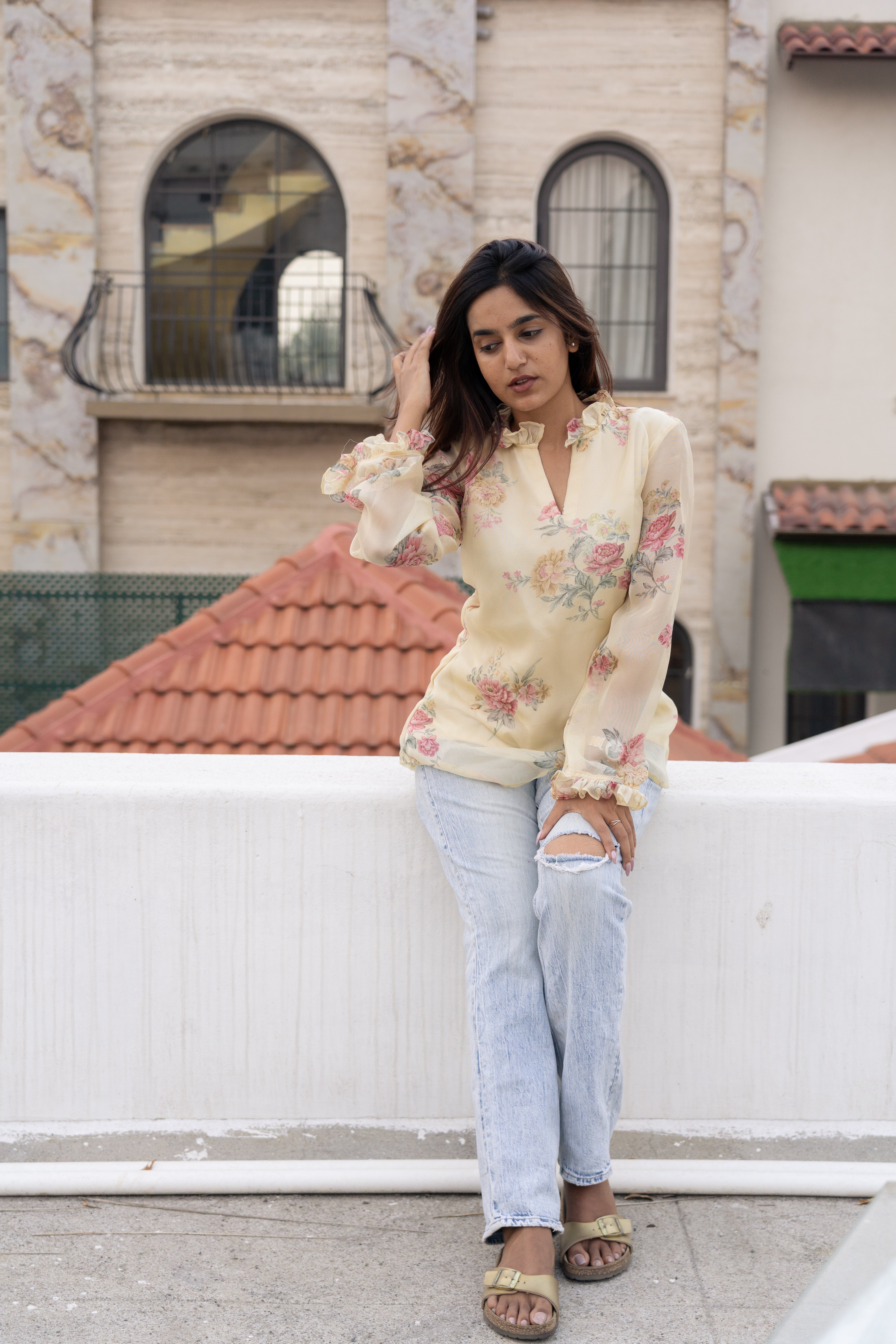 Butter Yellow Meadow Top