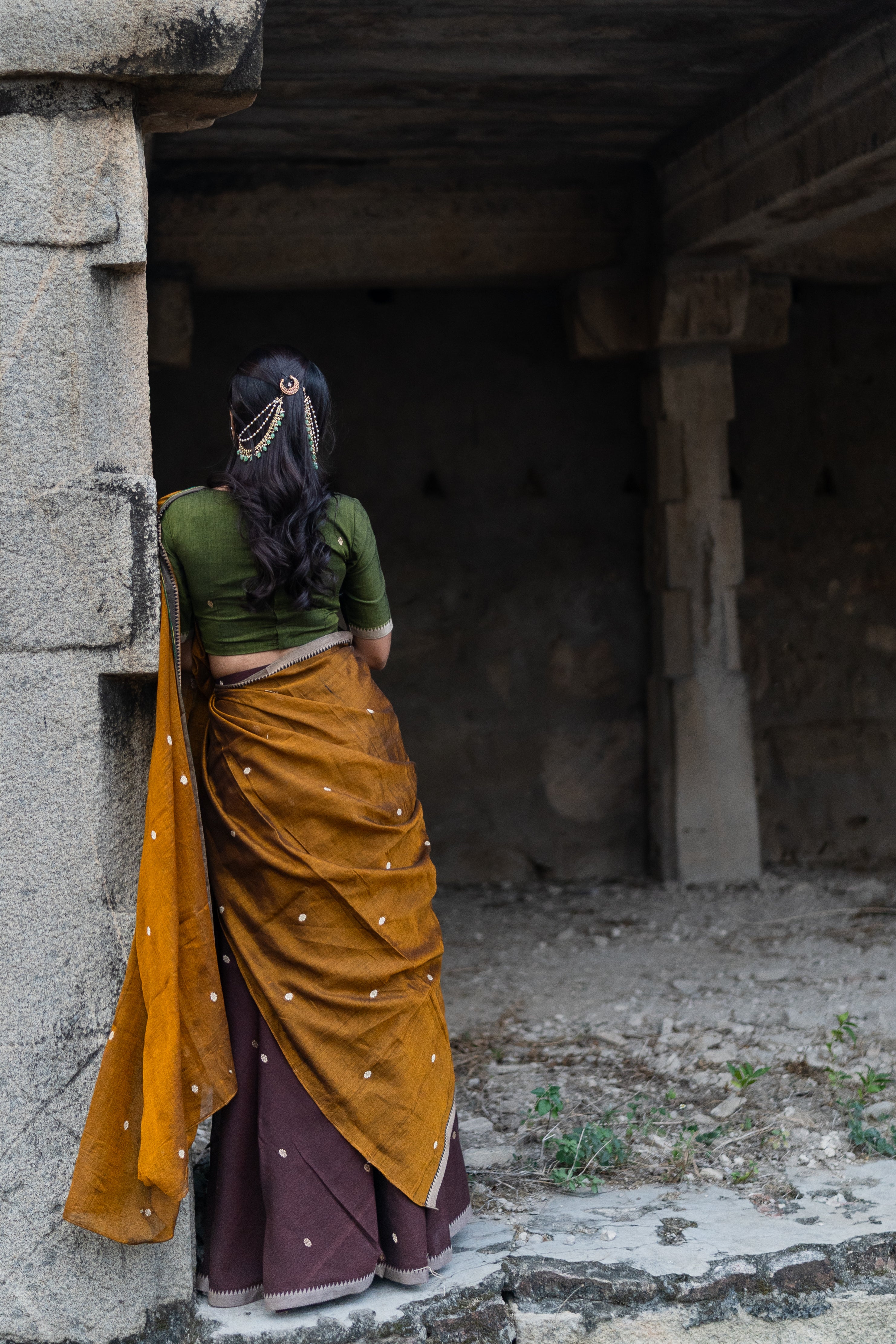 Vasudha half saree