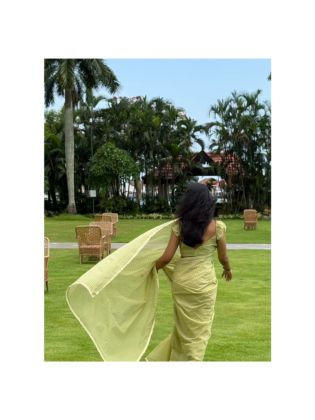 Izhai Checks Saree