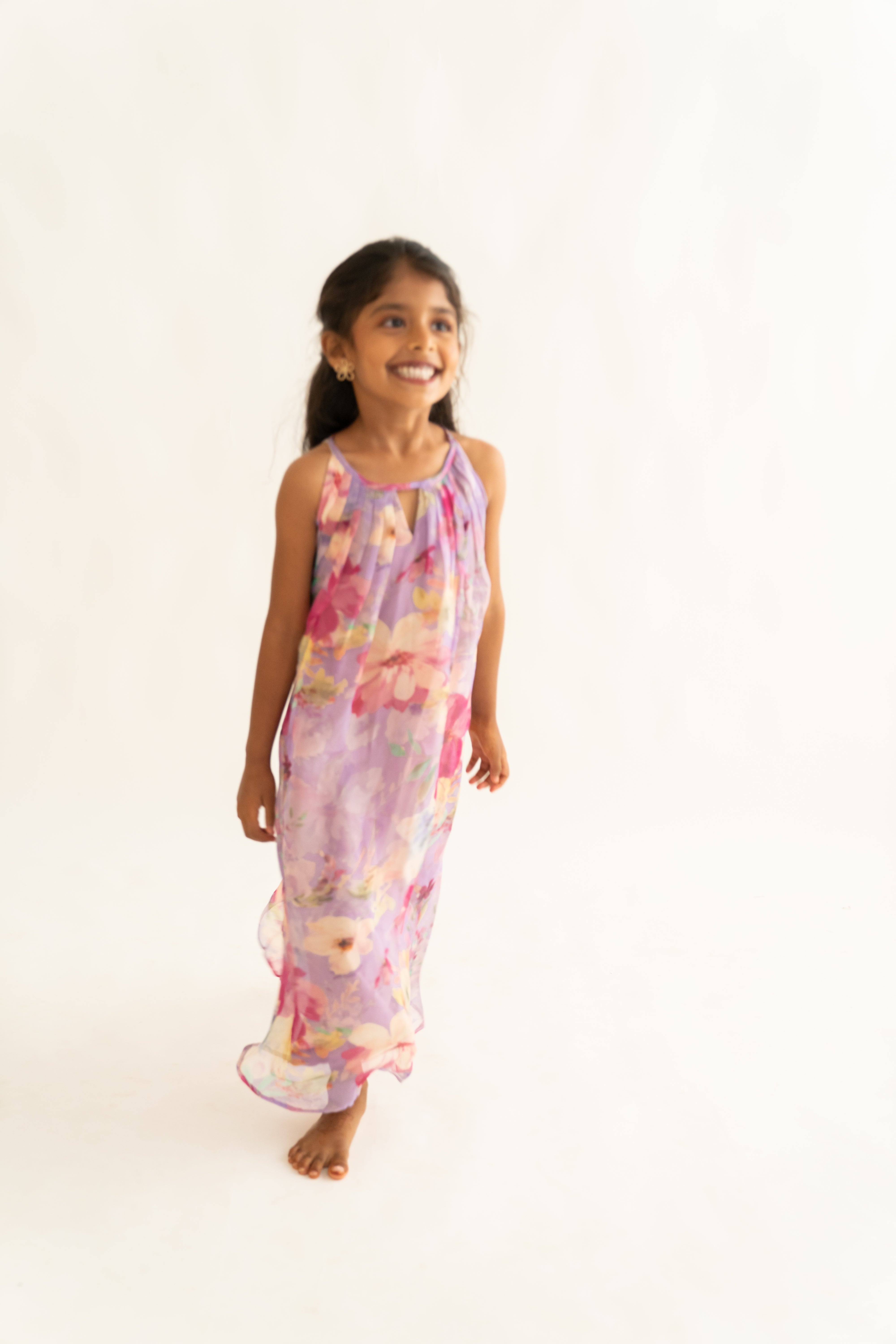 Lilac Floral Dress