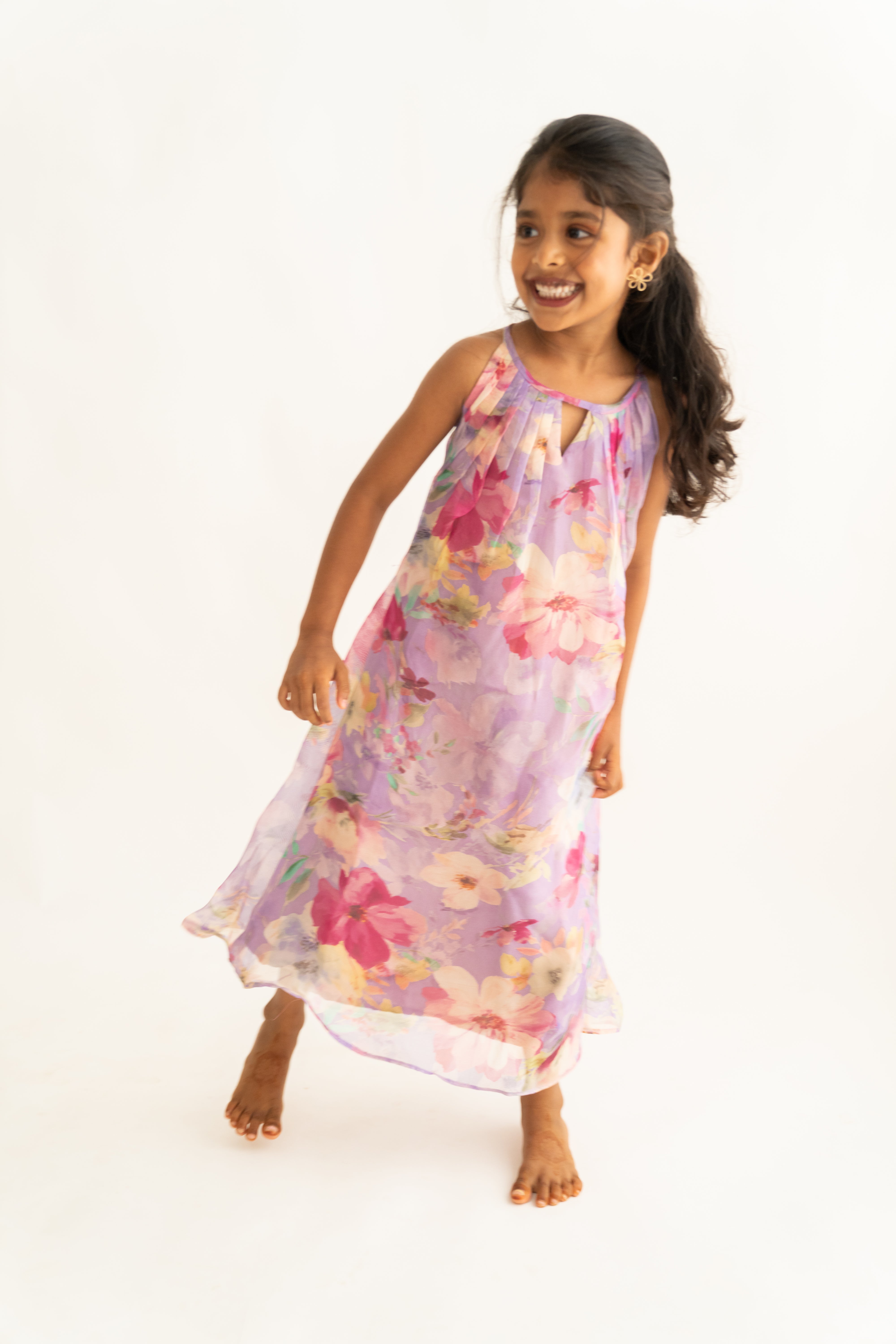Lilac Floral Dress