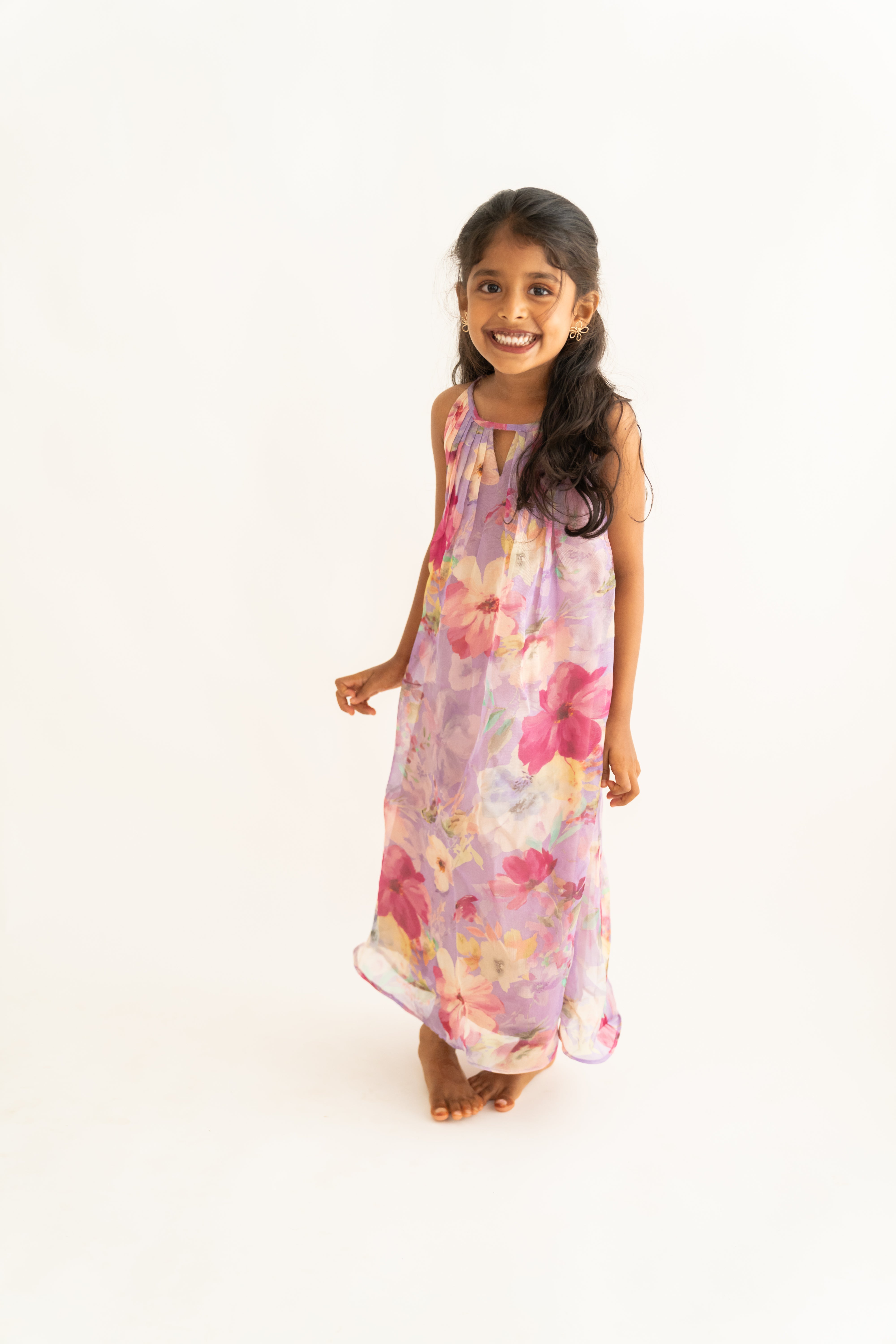 Lilac Floral Dress