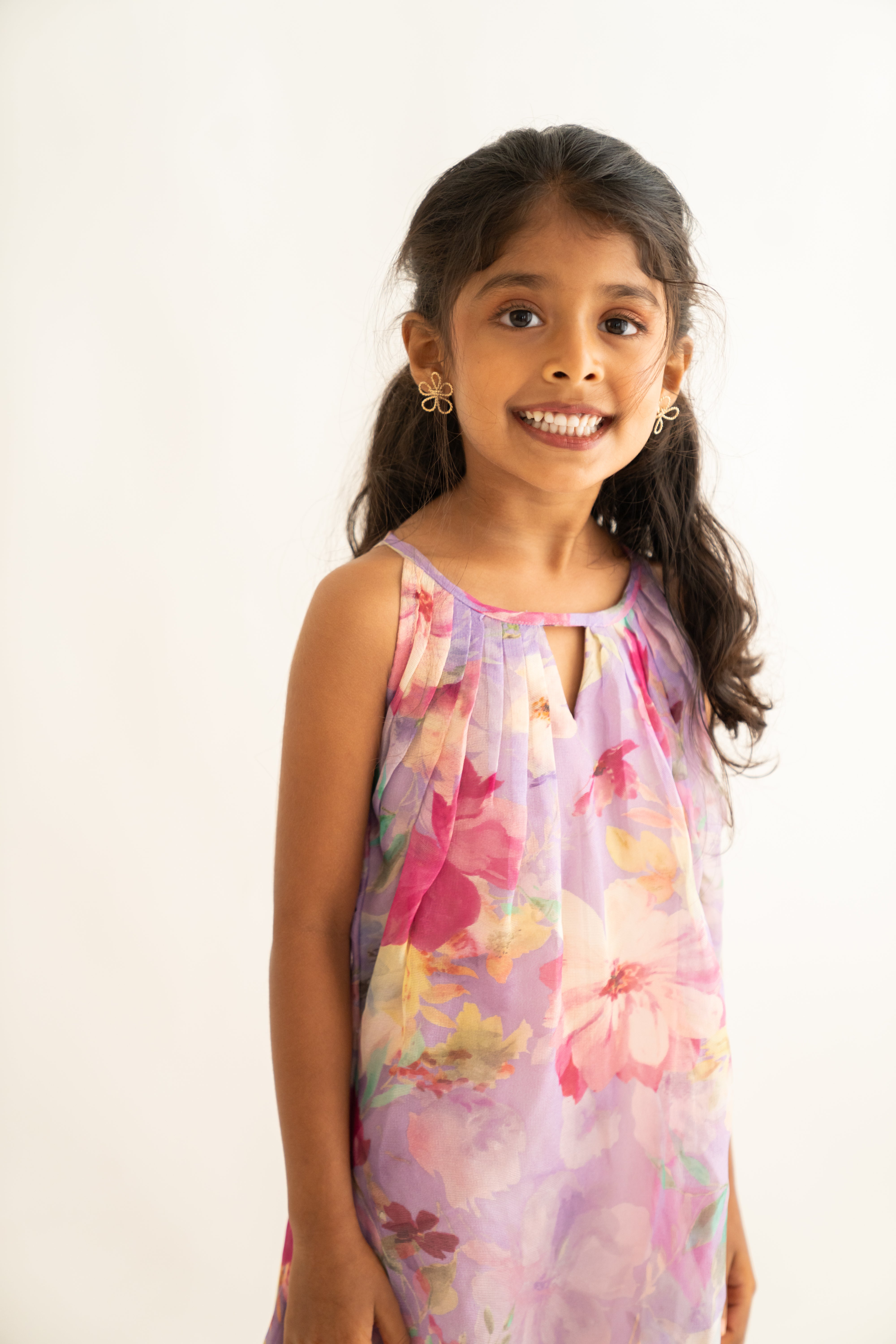 Lilac Floral Dress