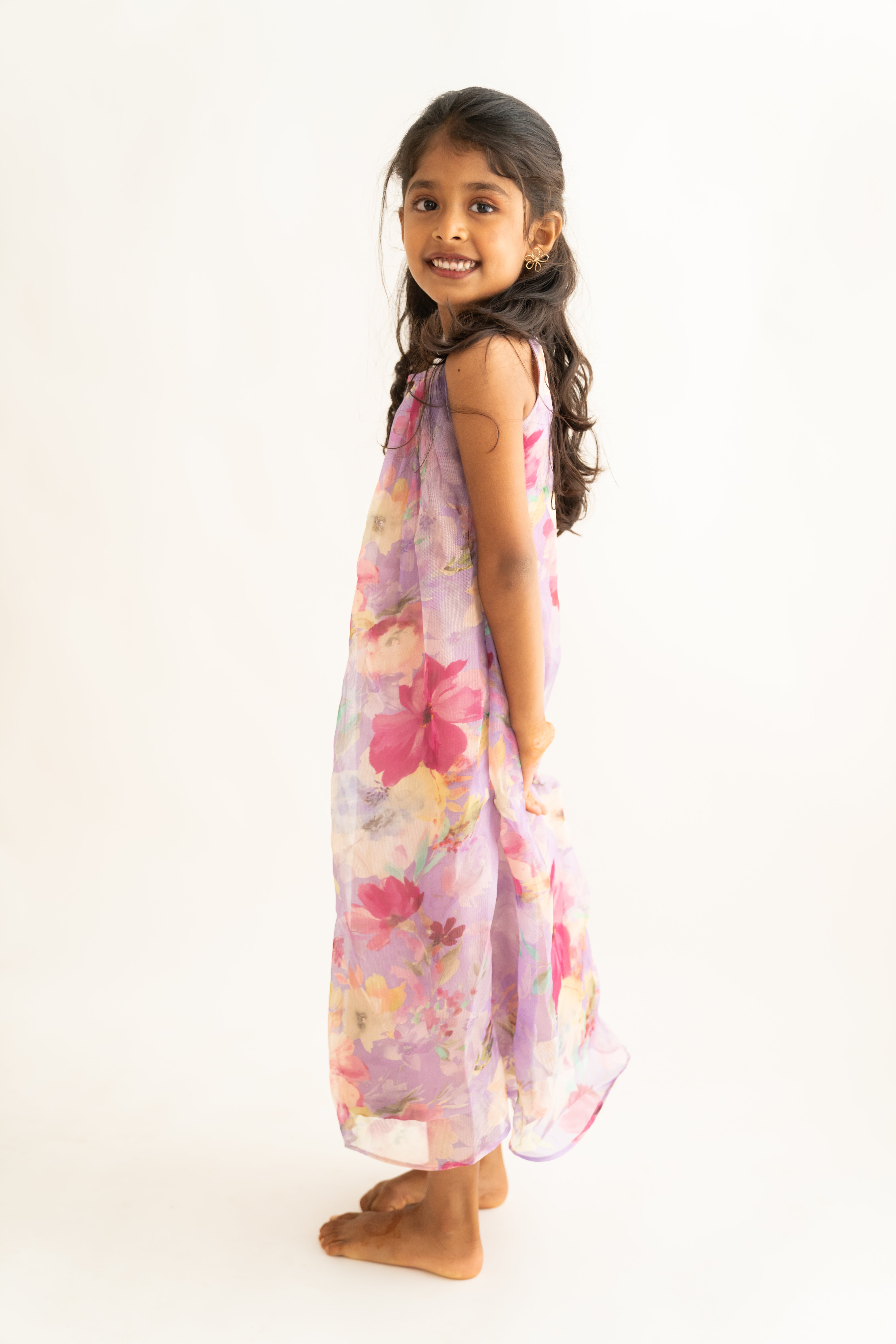 Lilac Floral Dress