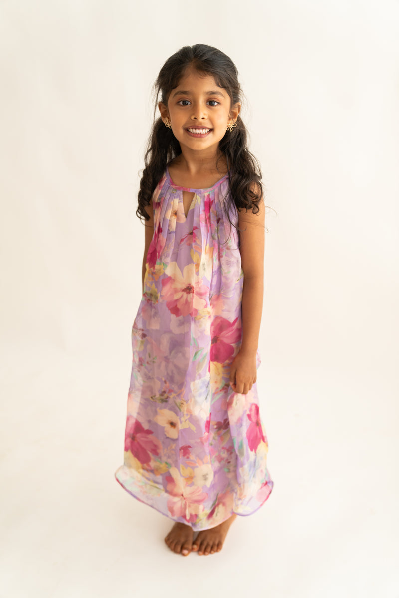Lilac Floral Dress