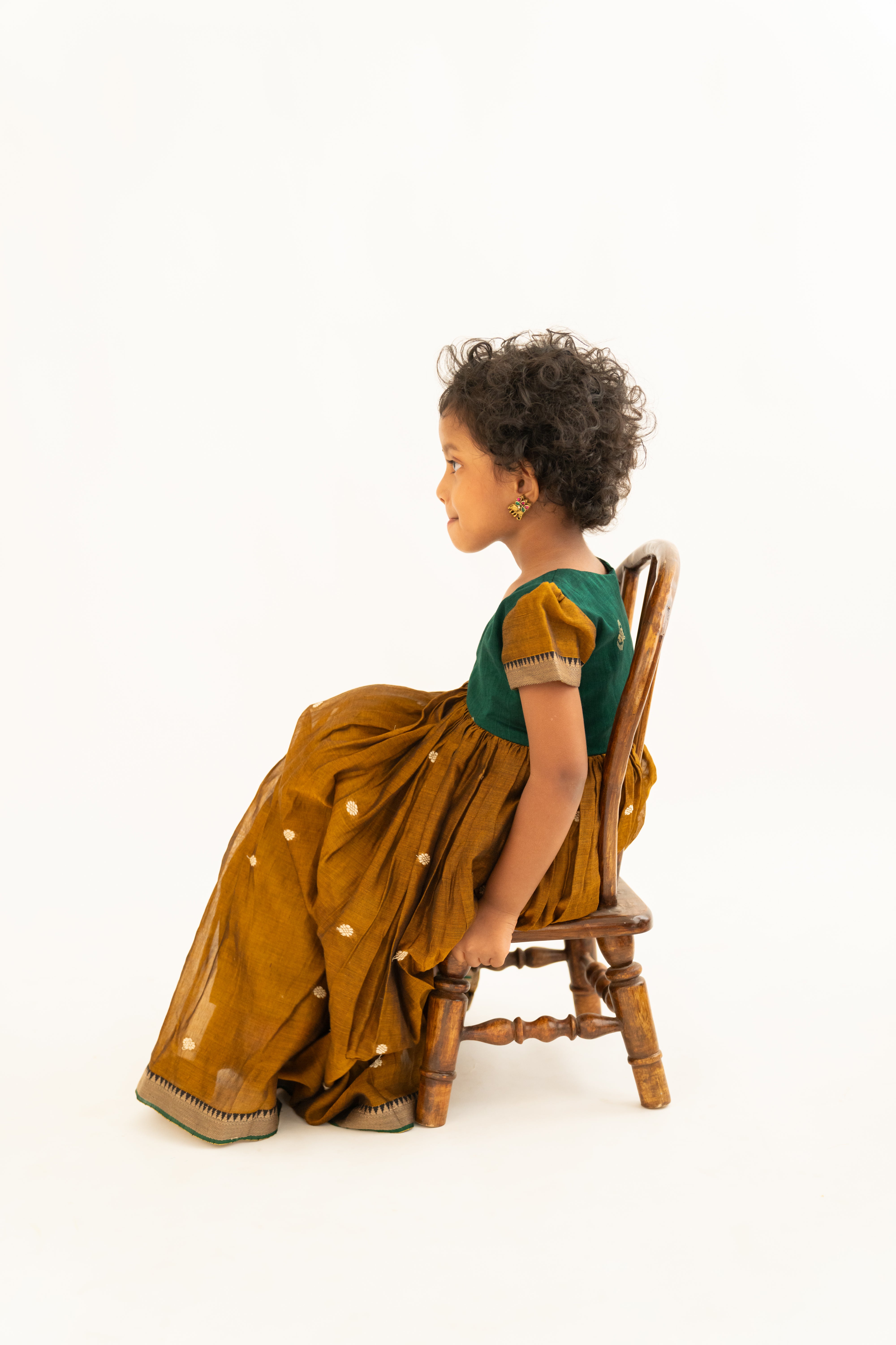 Mustard & Green Narayanpet Dress
