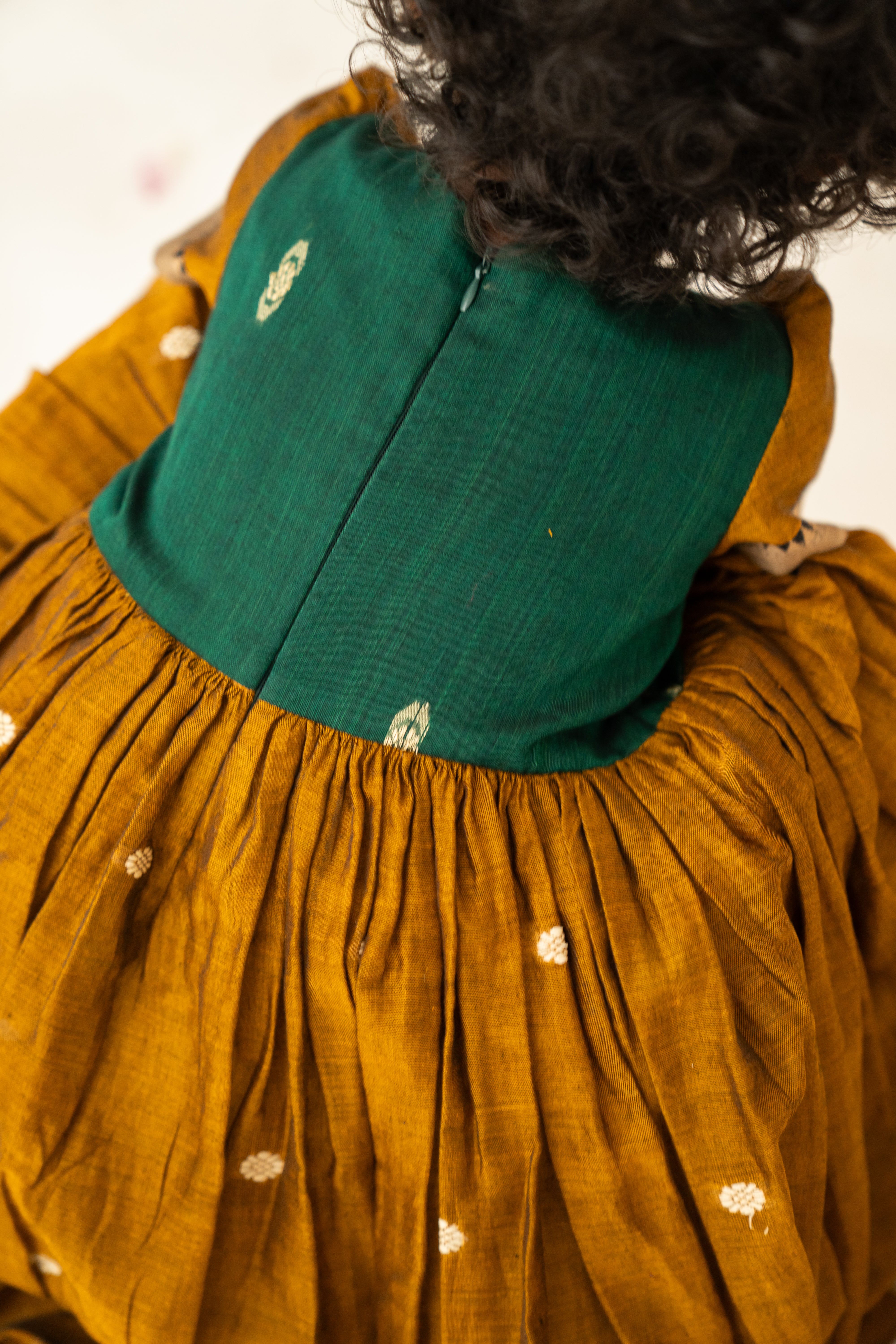 Mustard & Green Narayanpet Dress