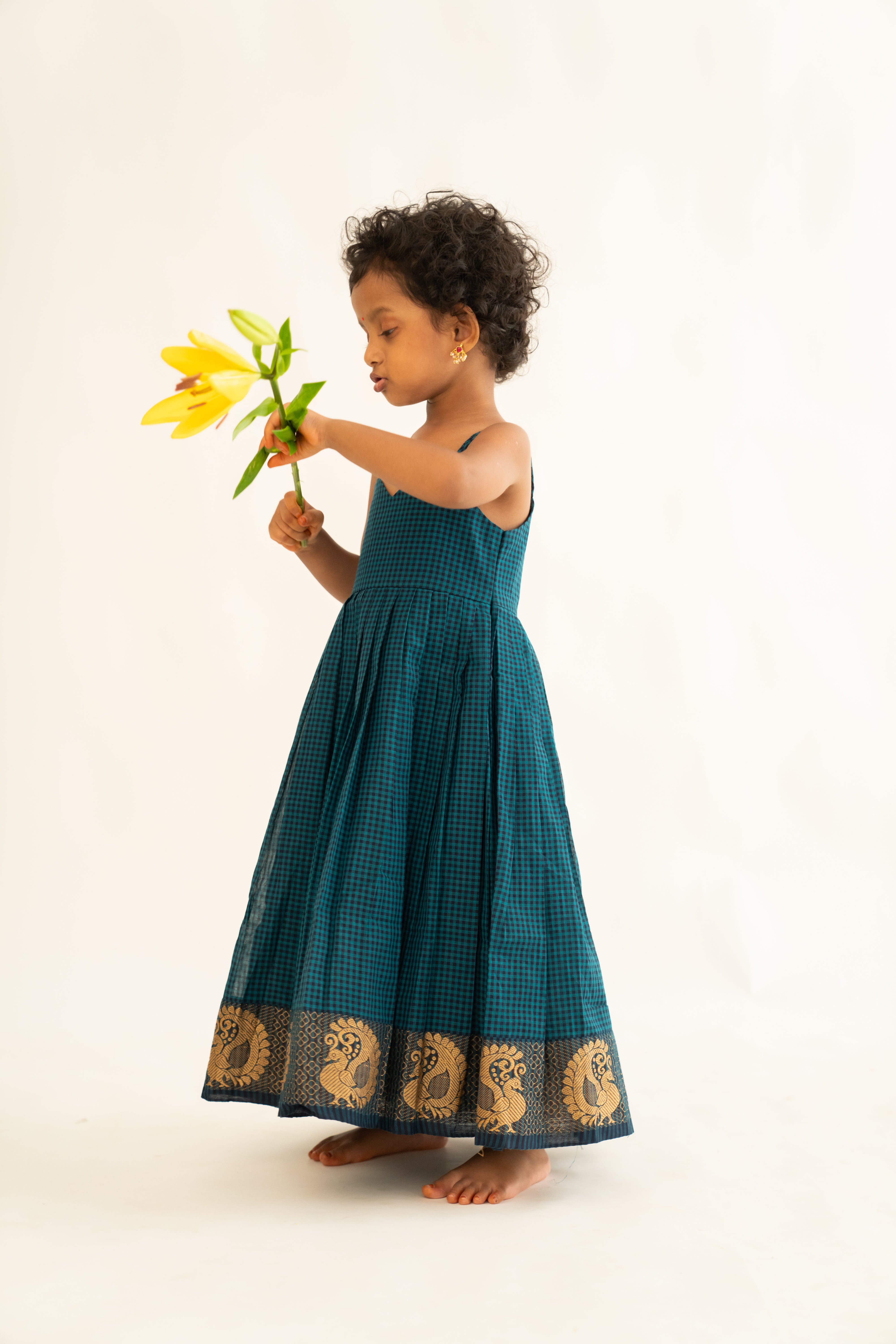 Teal Kattam Dress
