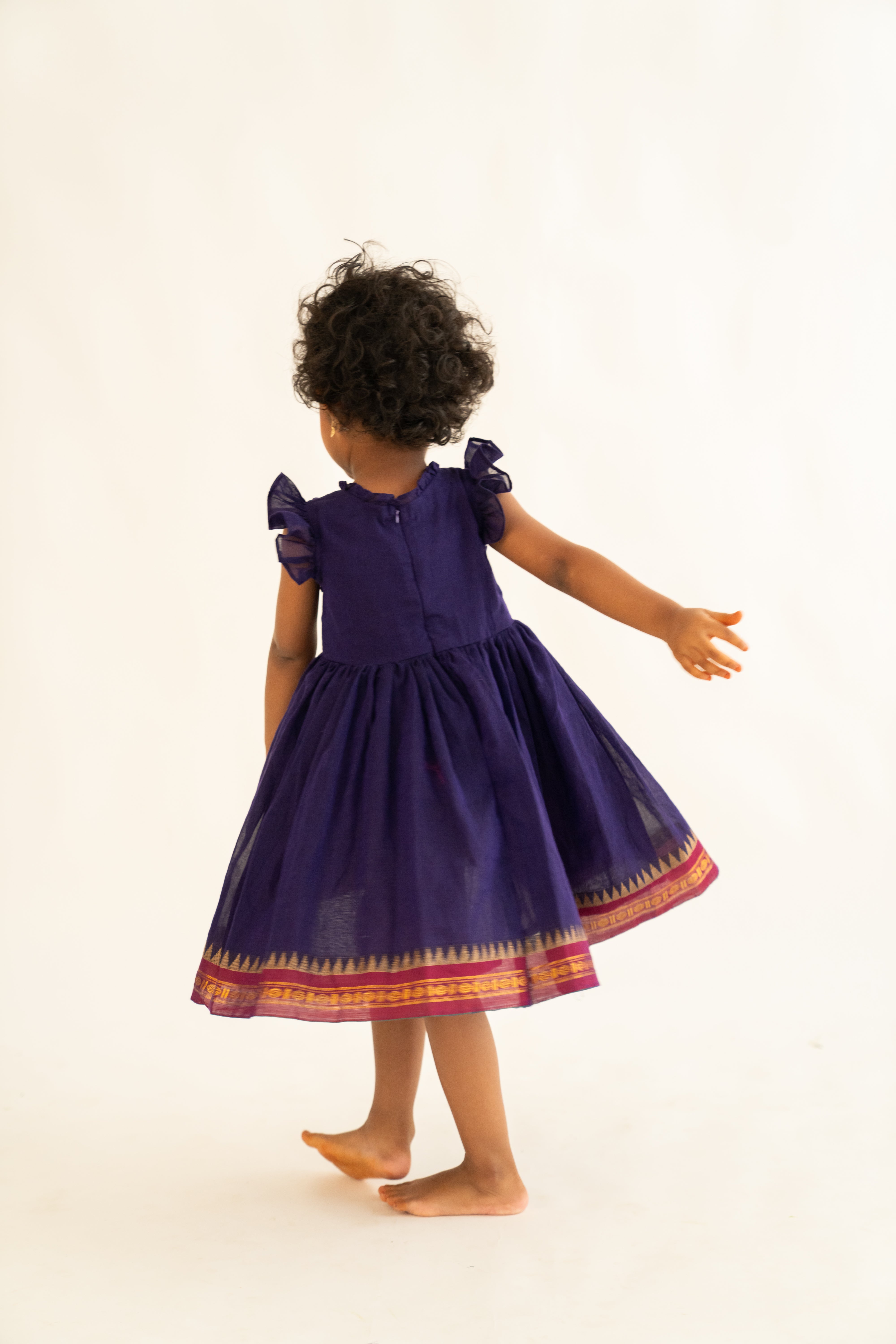 Purple Ruffle Dress